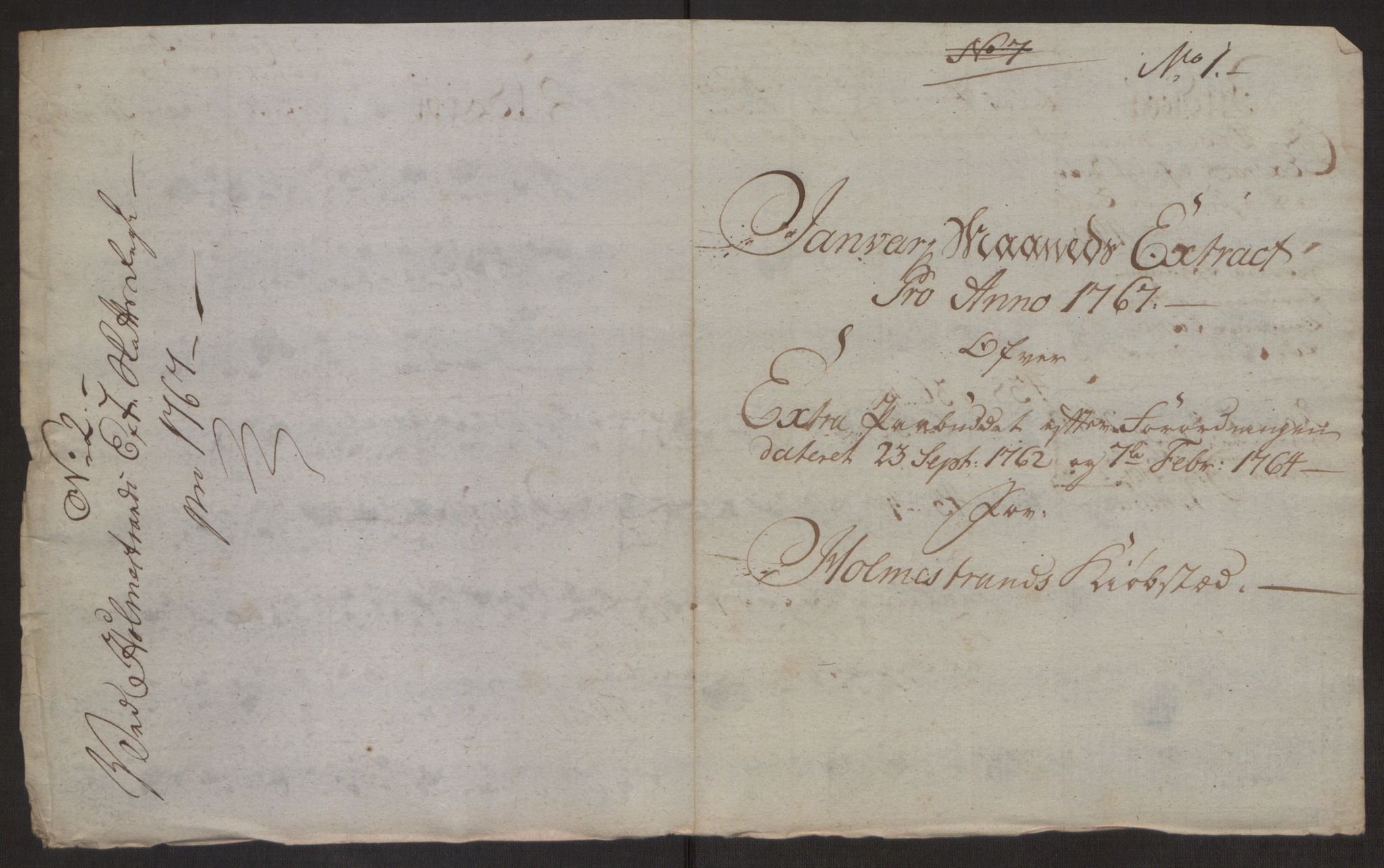 Rentekammeret inntil 1814, Reviderte regnskaper, Byregnskaper, AV/RA-EA-4066/R/Rh/L0163/0001: [H4] Kontribusjonsregnskap / Ekstraskatt, Holmestrand, 1762-1772, p. 323