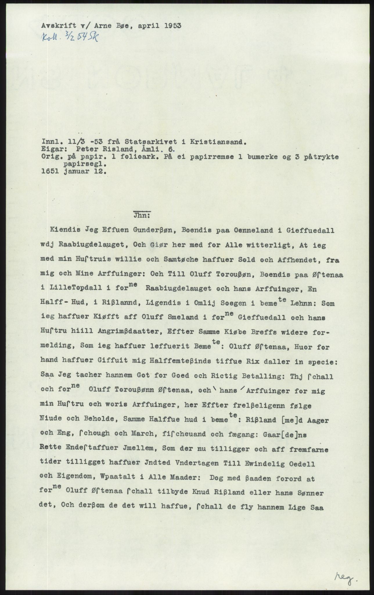 Samlinger til kildeutgivelse, Diplomavskriftsamlingen, RA/EA-4053/H/Ha, p. 901