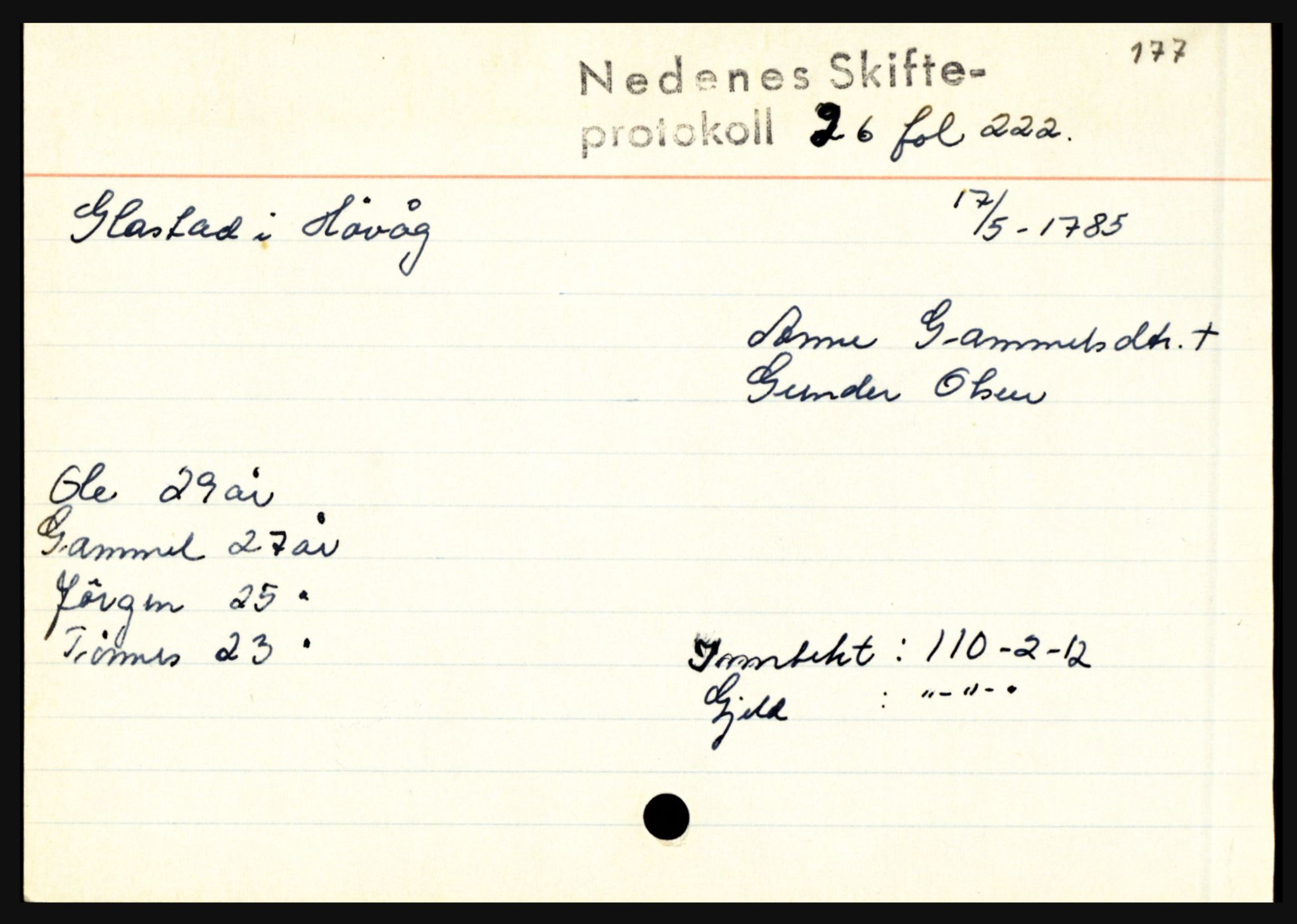 Nedenes sorenskriveri før 1824, AV/SAK-1221-0007/H, p. 9409