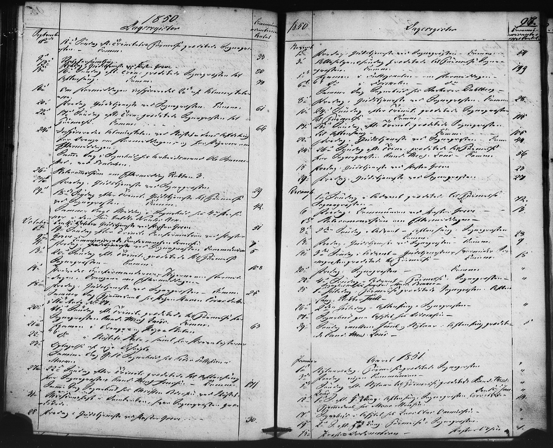 Domkirken sokneprestembete, SAB/A-74801/H/Haa/L0046: Parish register (official) no. F 1, 1841-1852, p. 97