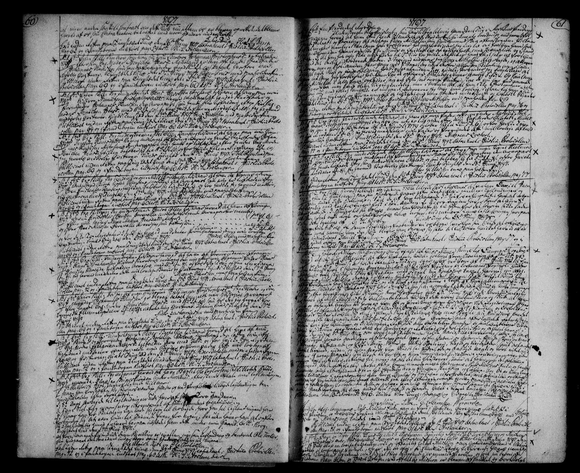 Vesterålen sorenskriveri, SAT/A-4180/1/2/2Ca/L0003: Mortgage book no. C, 1796-1807, p. 60-61