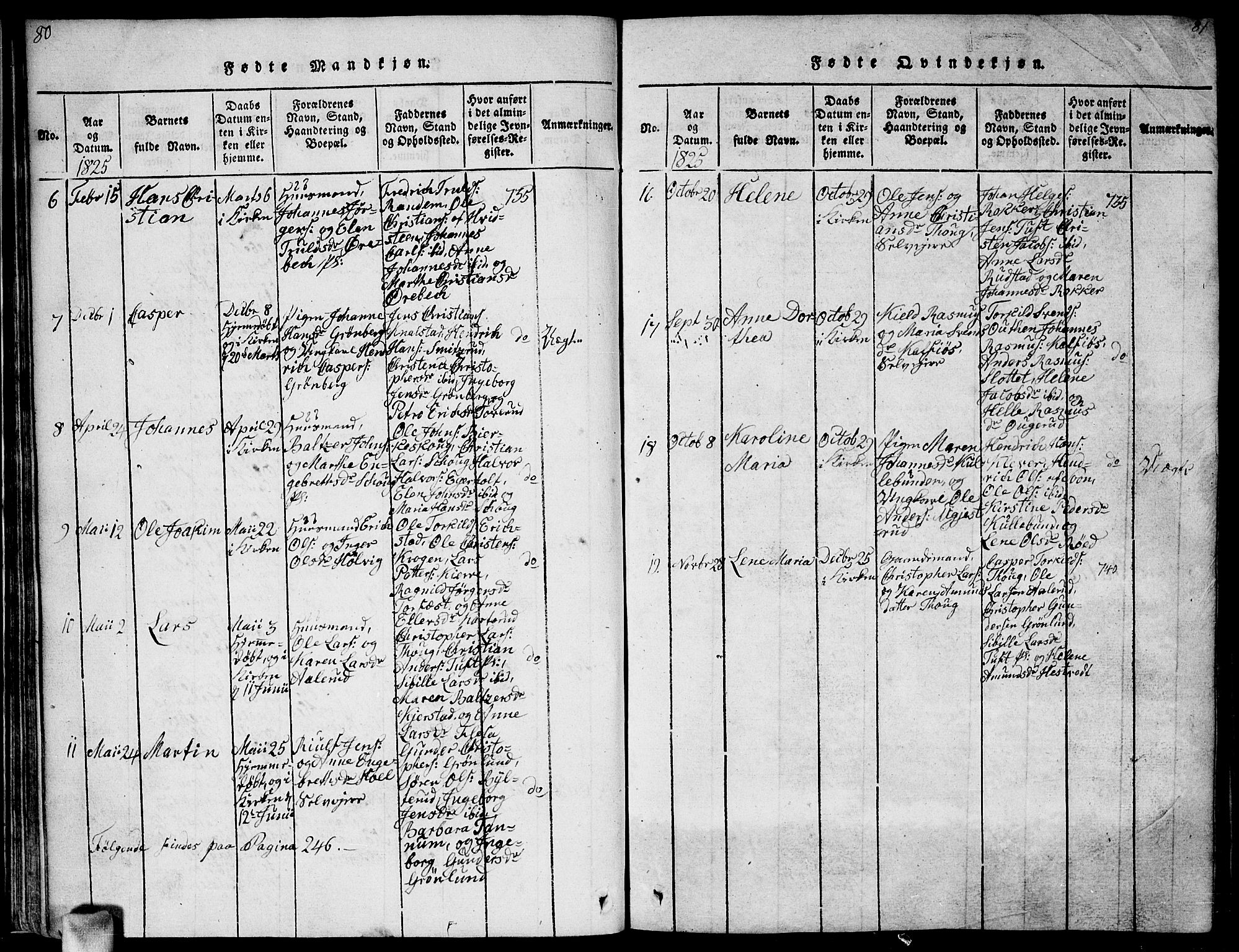 Vestby prestekontor Kirkebøker, SAO/A-10893/F/Fa/L0005: Parish register (official) no. I 5, 1814-1827, p. 80-81