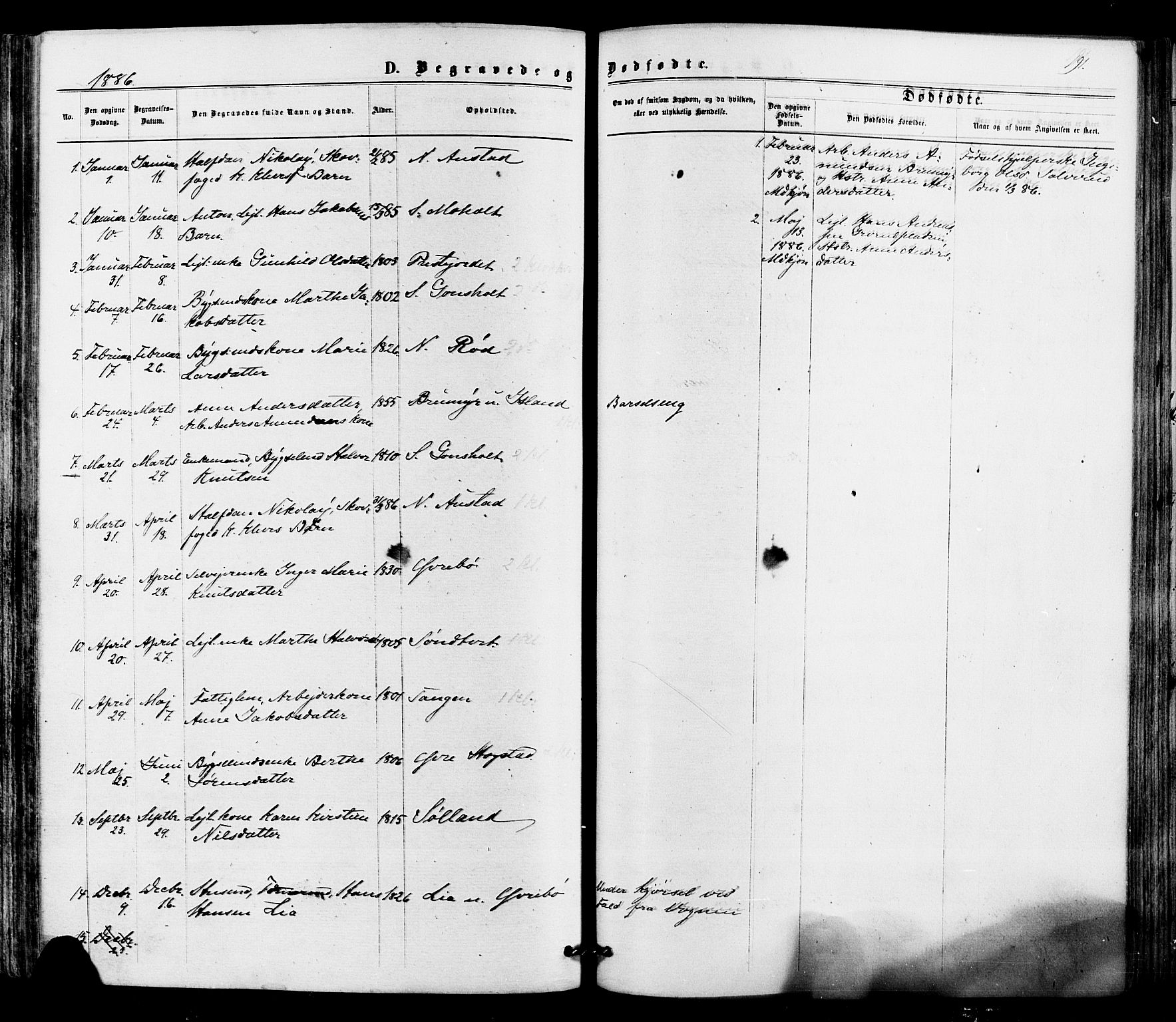 Siljan kirkebøker, SAKO/A-300/F/Fa/L0002: Parish register (official) no. 2, 1870-1895, p. 191