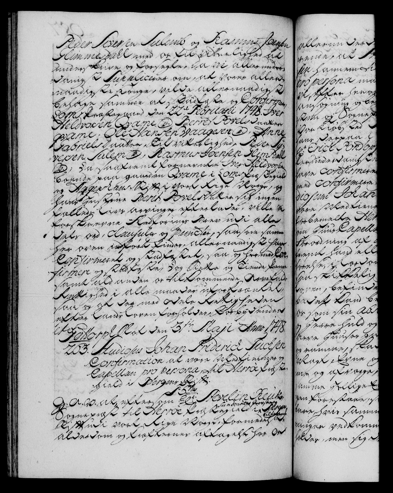 Danske Kanselli 1572-1799, RA/EA-3023/F/Fc/Fca/Fcaa/L0035: Norske registre, 1746-1748, p. 687b