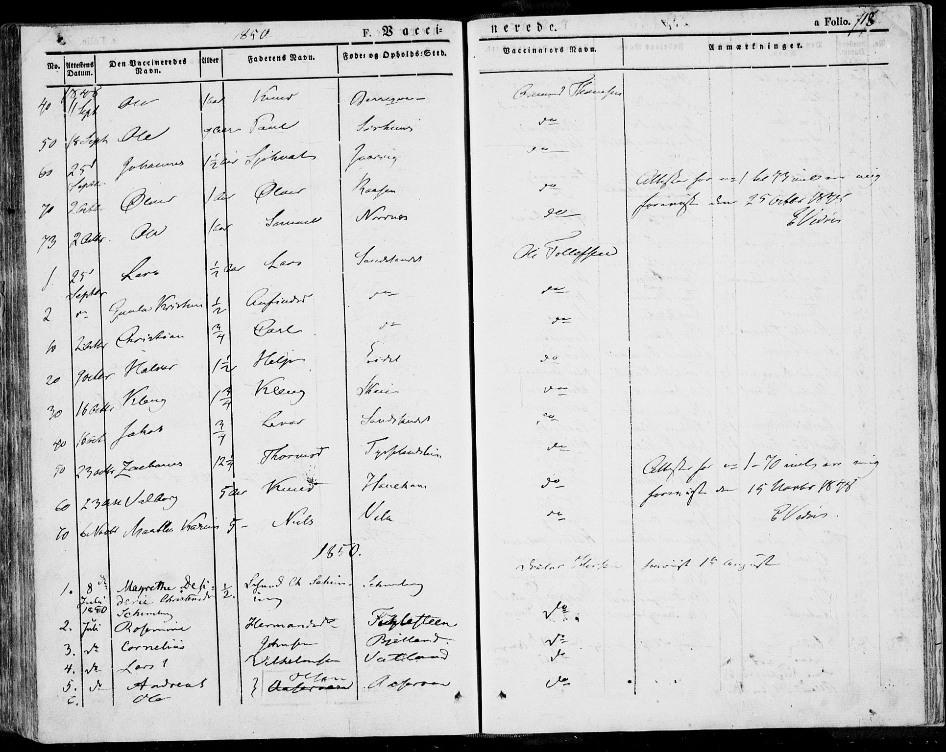 Jelsa sokneprestkontor, SAST/A-101842/01/IV: Parish register (official) no. A 6.2, 1828-1853, p. 718
