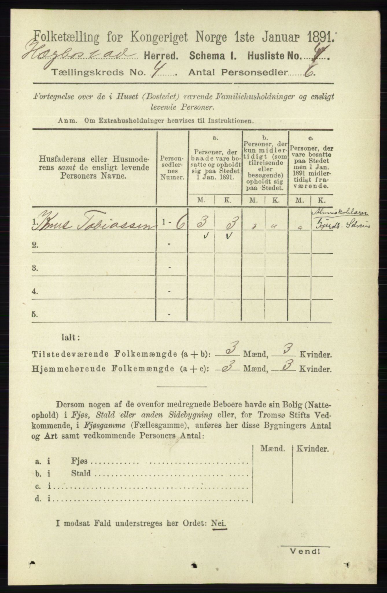 RA, 1891 census for 1034 Hægebostad, 1891, p. 1148