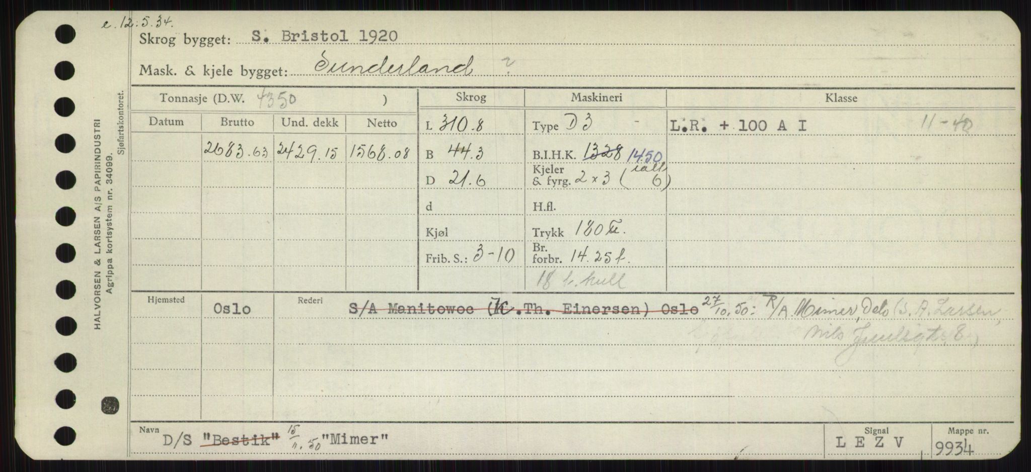 Sjøfartsdirektoratet med forløpere, Skipsmålingen, AV/RA-S-1627/H/Hb/L0003: Fartøy, I-N, p. 361