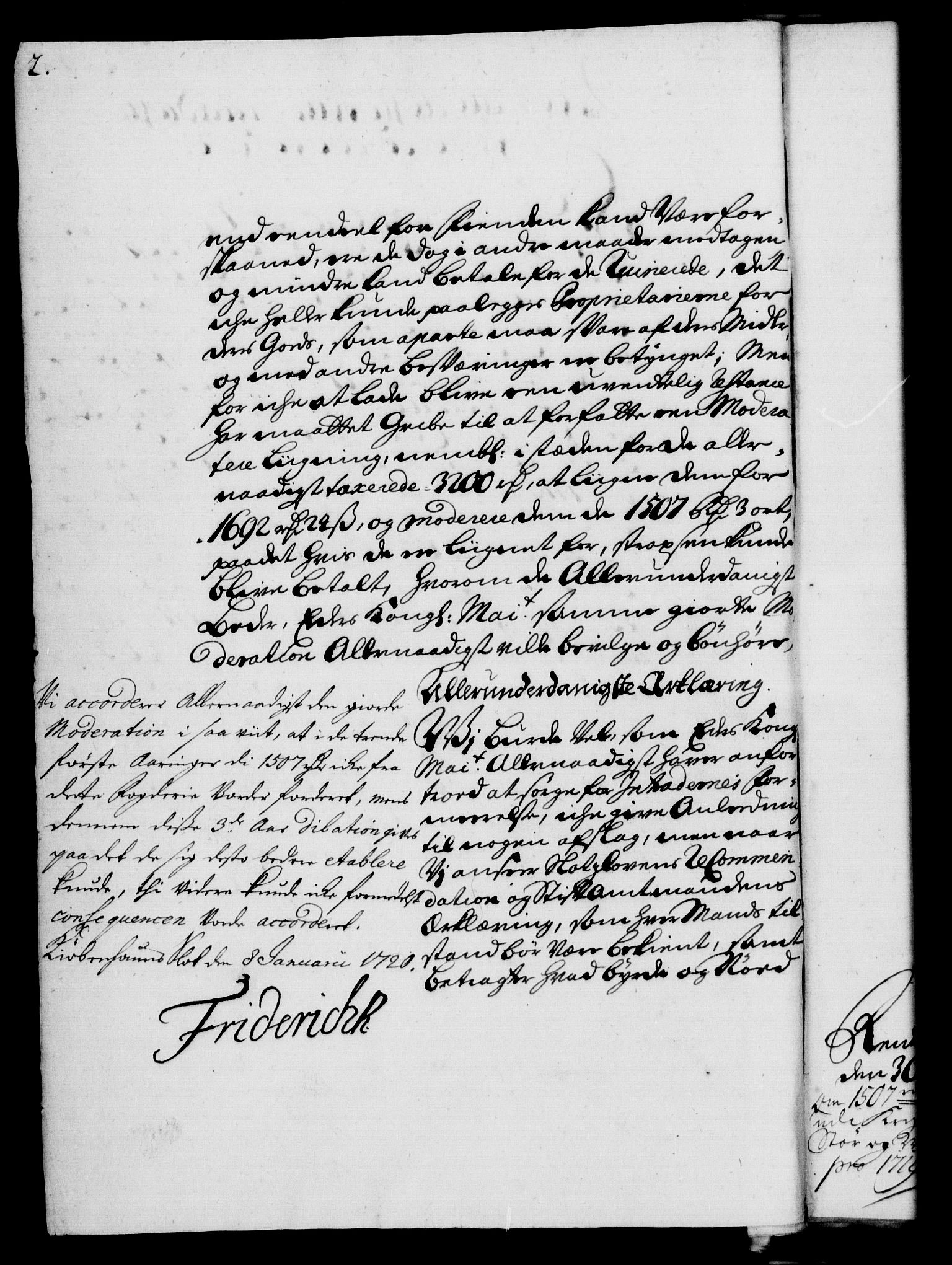 Rentekammeret, Kammerkanselliet, RA/EA-3111/G/Gf/Gfa/L0002: Norsk relasjons- og resolusjonsprotokoll (merket RK 52.2), 1720, p. 2