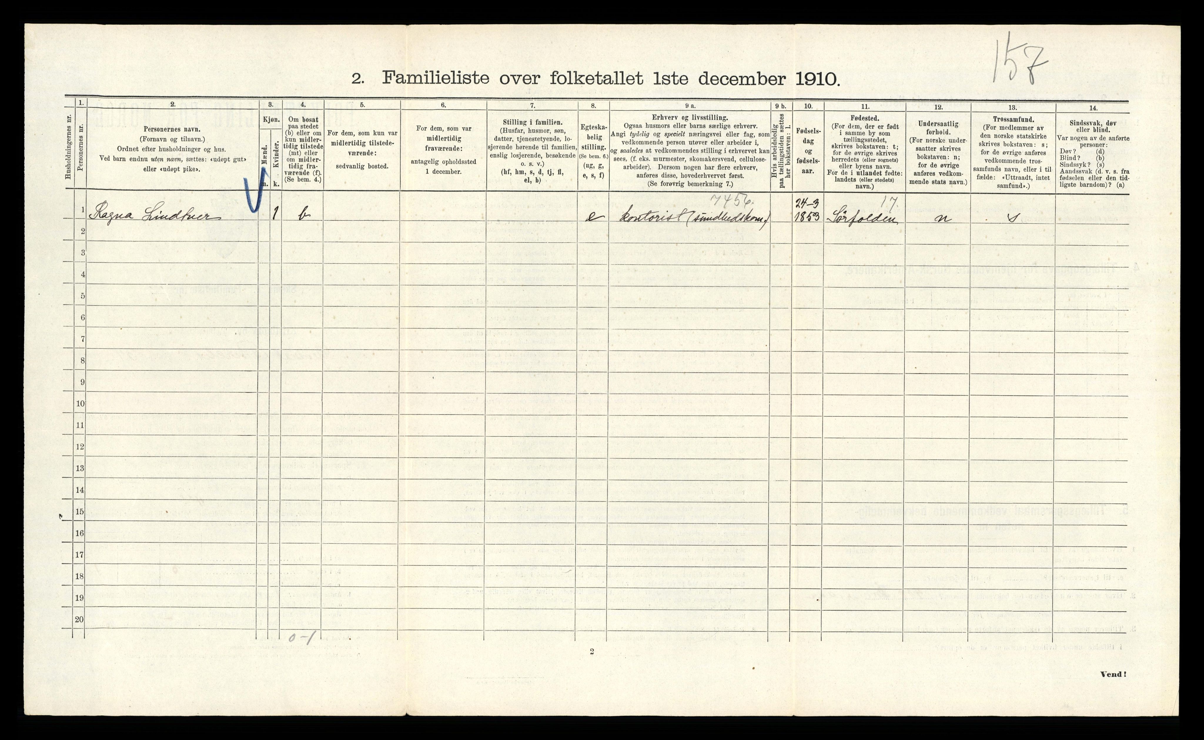 RA, 1910 census for Kristiania, 1910, p. 28154