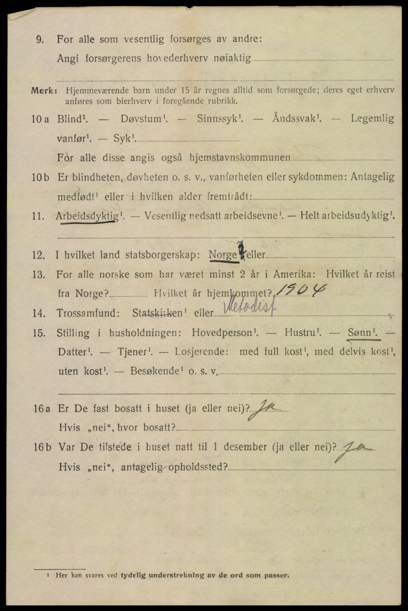 SAK, 1920 census for Flekkefjord, 1920, p. 4419