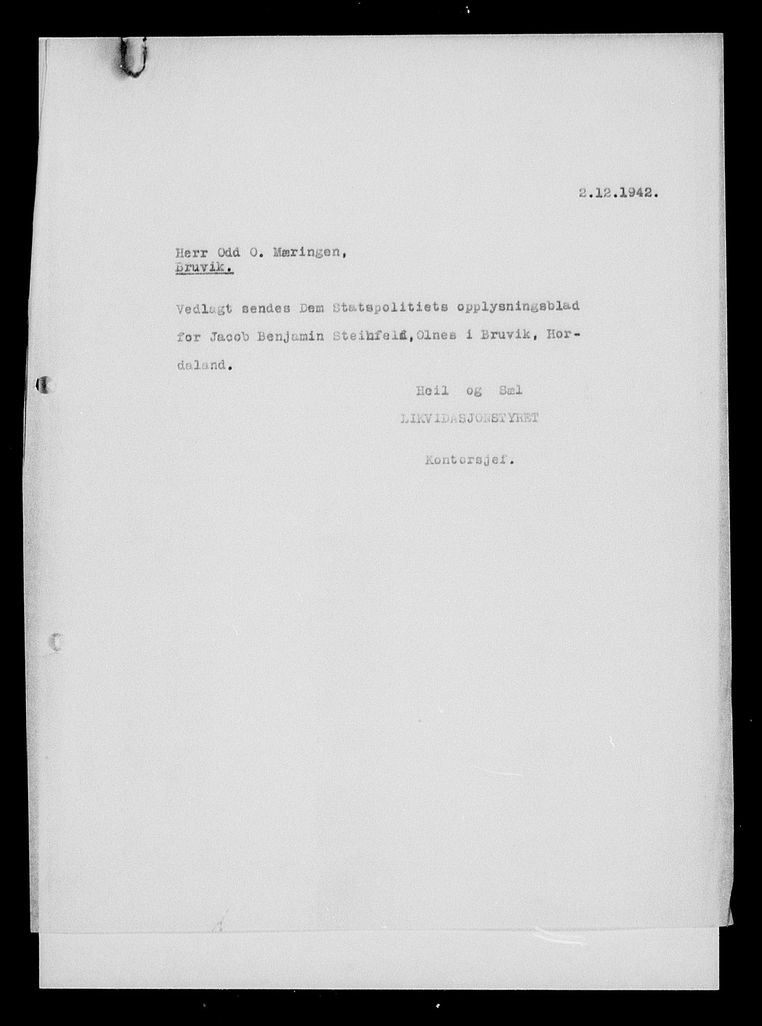 Justisdepartementet, Tilbakeføringskontoret for inndratte formuer, AV/RA-S-1564/H/Hc/Hcd/L1007: --, 1945-1947, p. 318