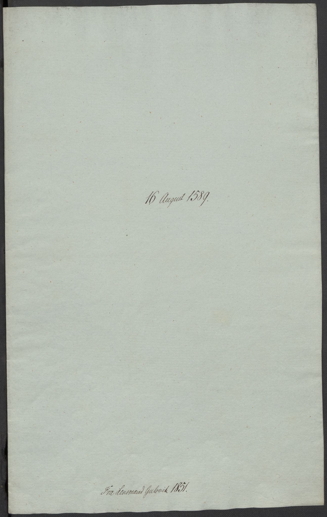 Riksarkivets diplomsamling, AV/RA-EA-5965/F02/L0091: Dokumenter, 1589-1590, p. 11