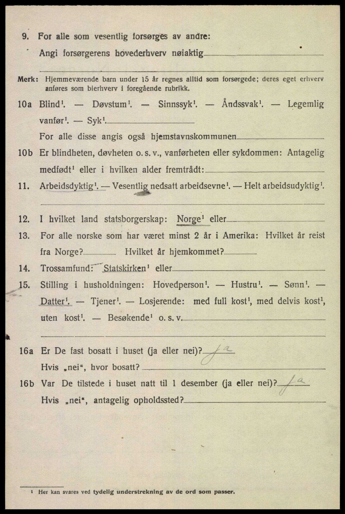 SAK, 1920 census for Spind, 1920, p. 1608