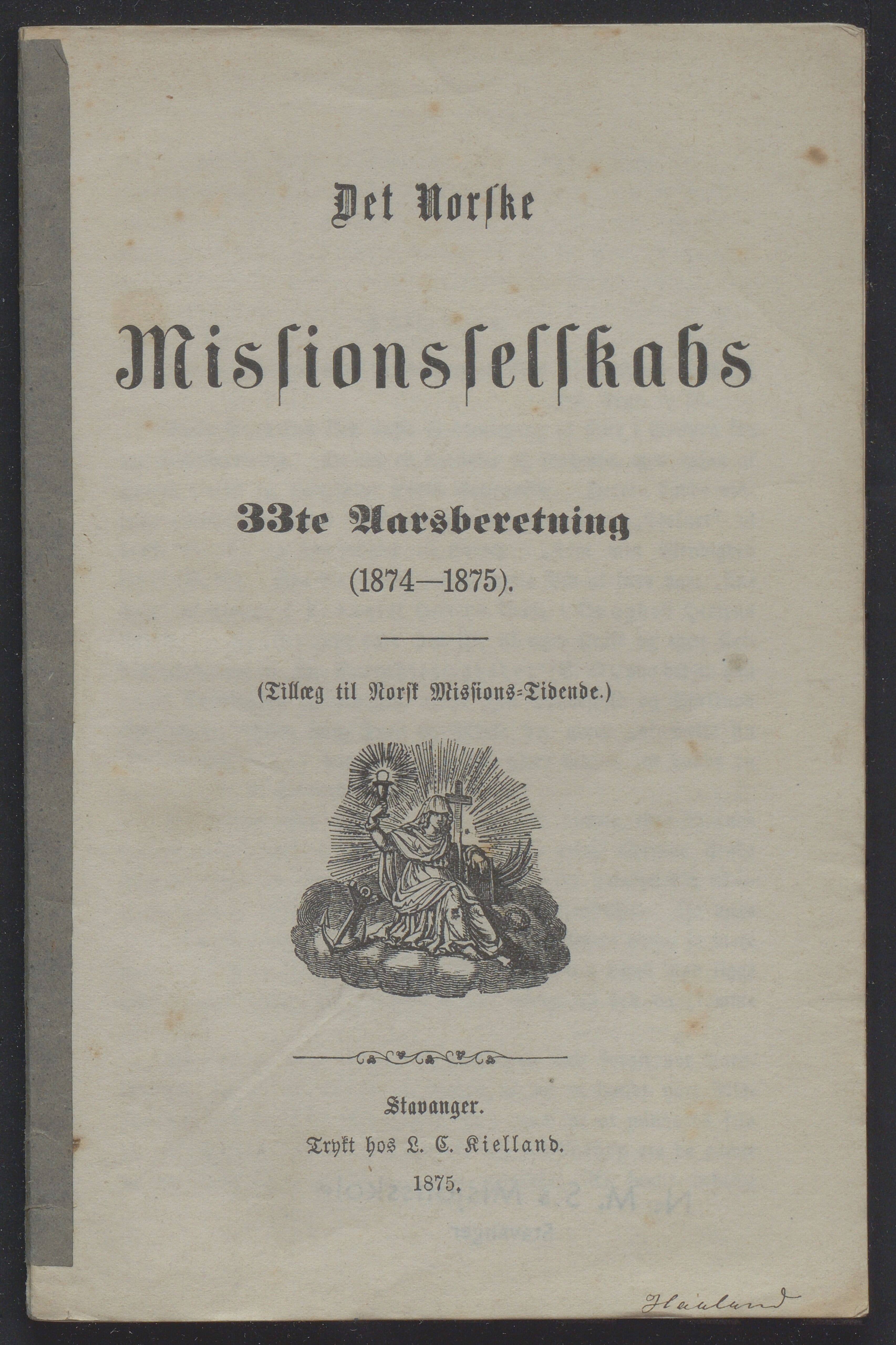 Det Norske Misjonsselskap - hovedadministrasjonen, VID/MA-A-1045/D/Db/Dba/L0338/0003: Beretninger, Bøker, Skrifter o.l   / Årsberetninger 33, 1875