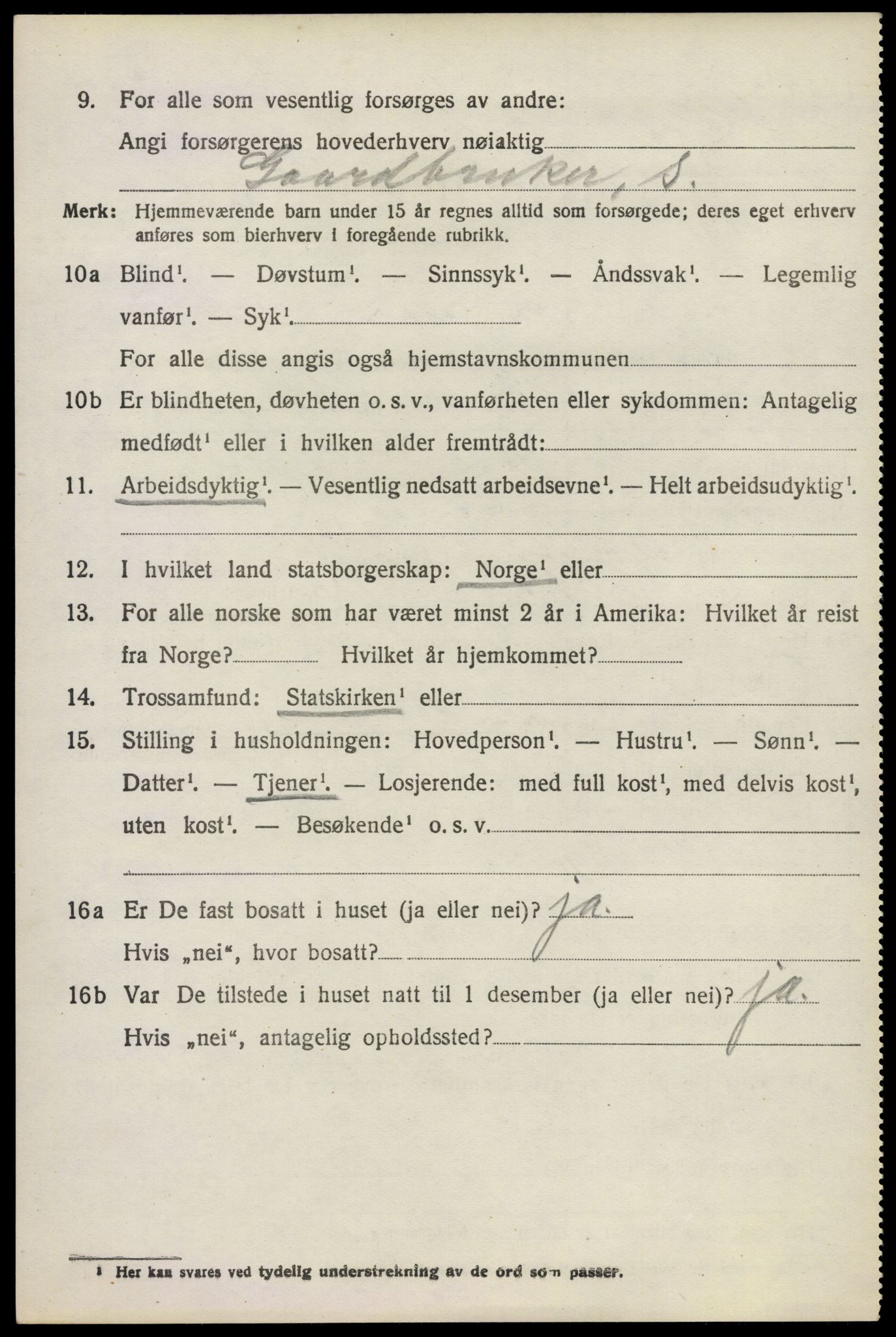 SAO, 1920 census for Enebakk, 1920, p. 1044