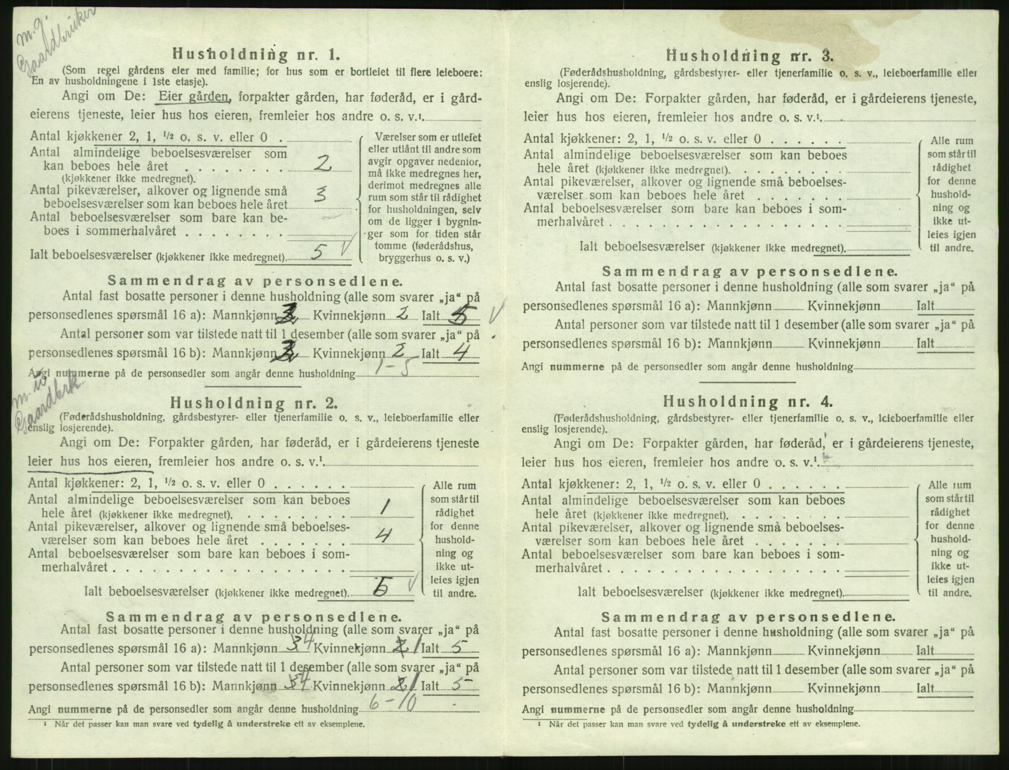 SAT, 1920 census for Åsskard, 1920, p. 158