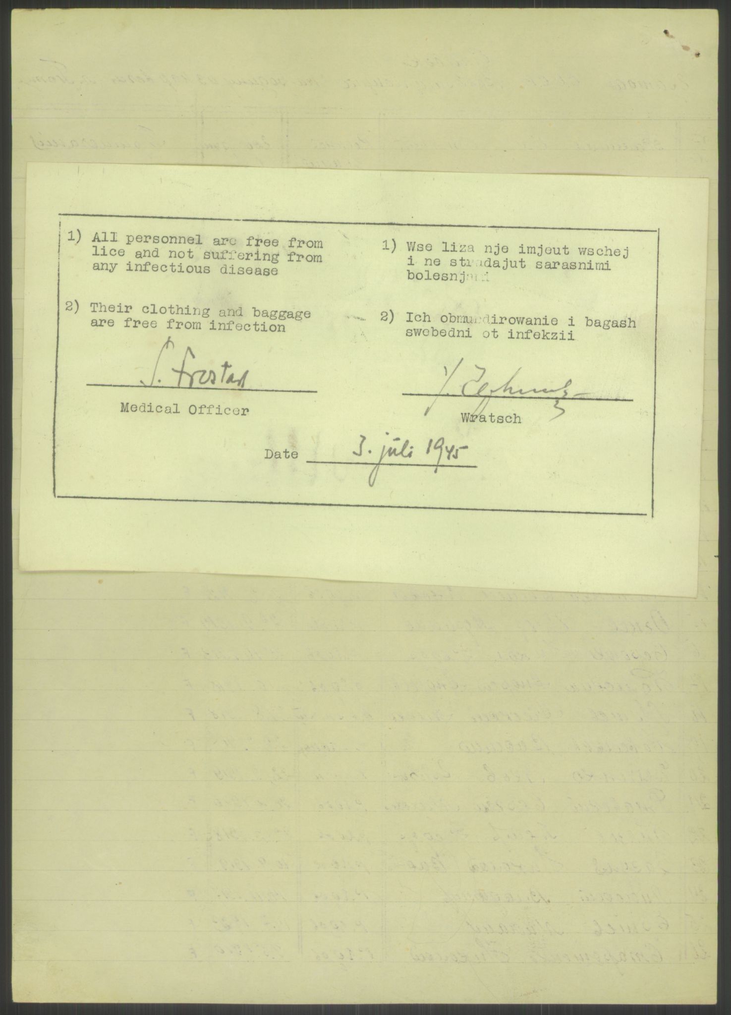 Flyktnings- og fangedirektoratet, Repatrieringskontoret, AV/RA-S-1681/D/Db/L0023: Displaced Persons (DPs) og sivile tyskere, 1945-1948, p. 583