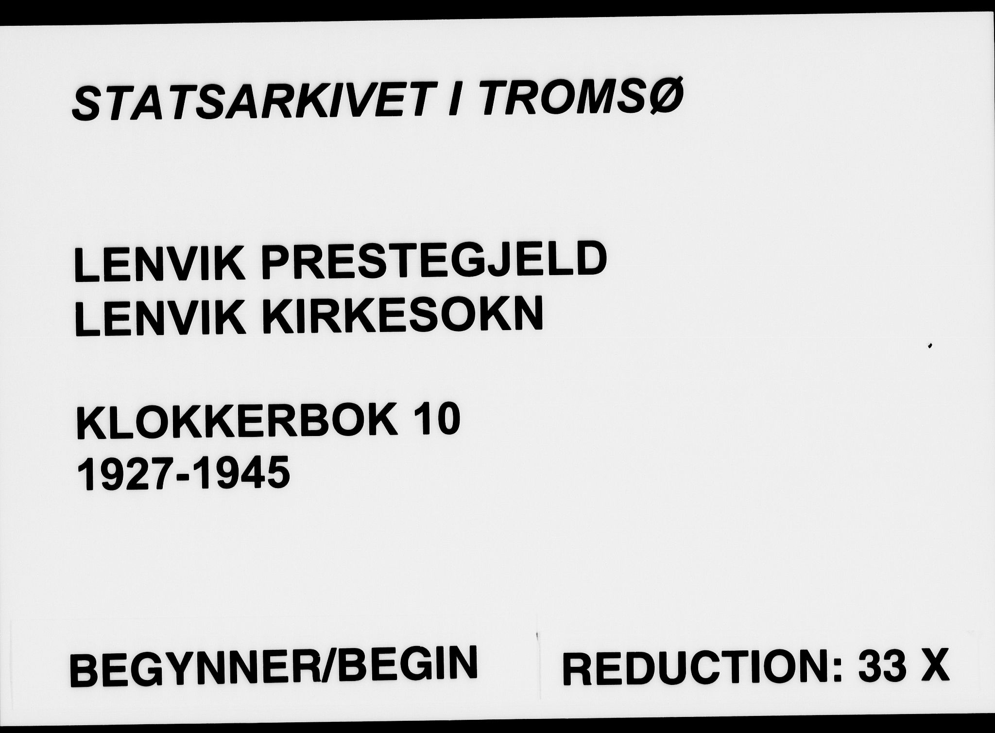 Lenvik sokneprestembete, SATØ/S-1310/H/Ha/Hab/L0010klokker: Parish register (copy) no. 10, 1927-1945