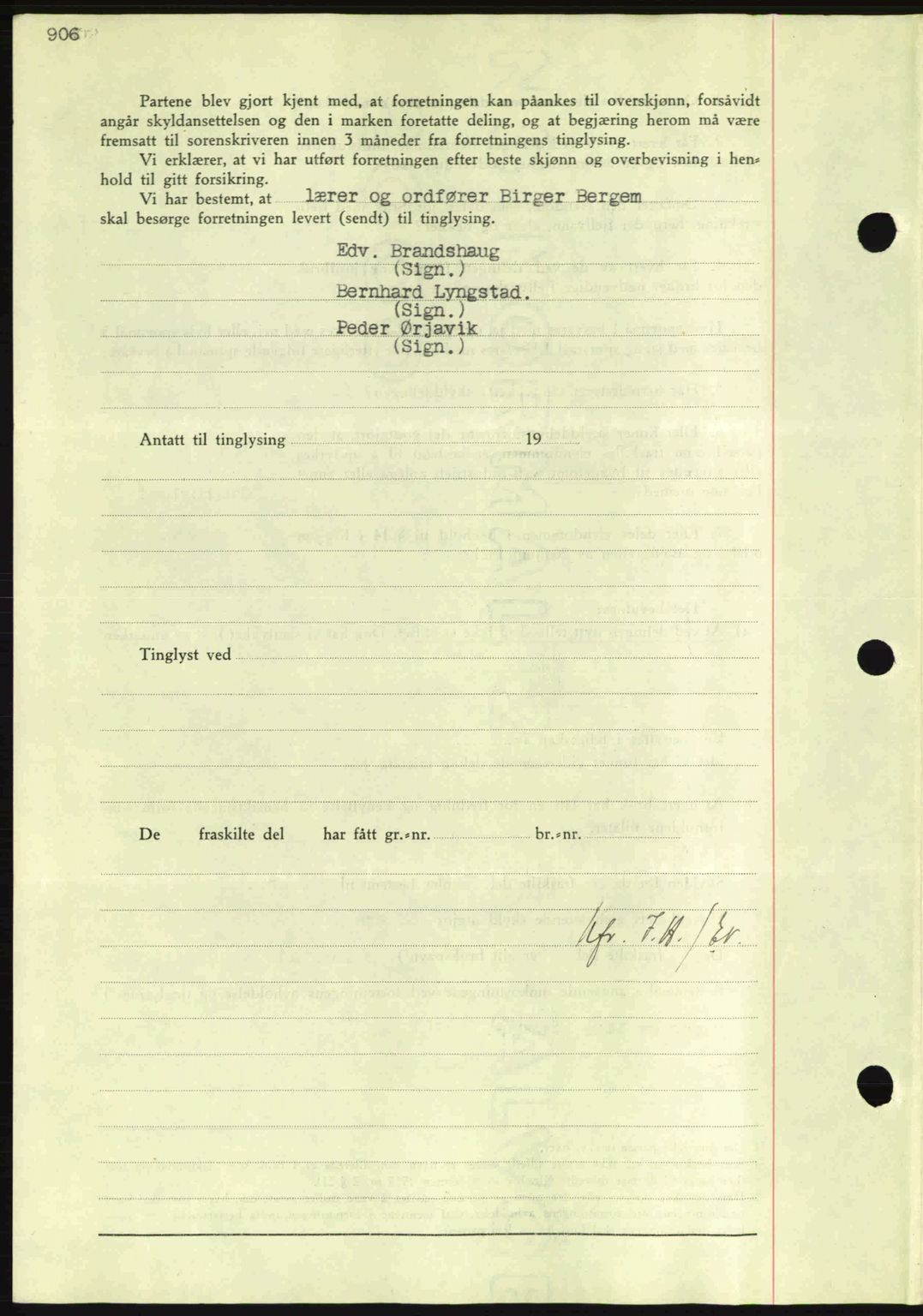 Nordmøre sorenskriveri, AV/SAT-A-4132/1/2/2Ca: Mortgage book no. A83, 1938-1938, Diary no: : 1394/1938