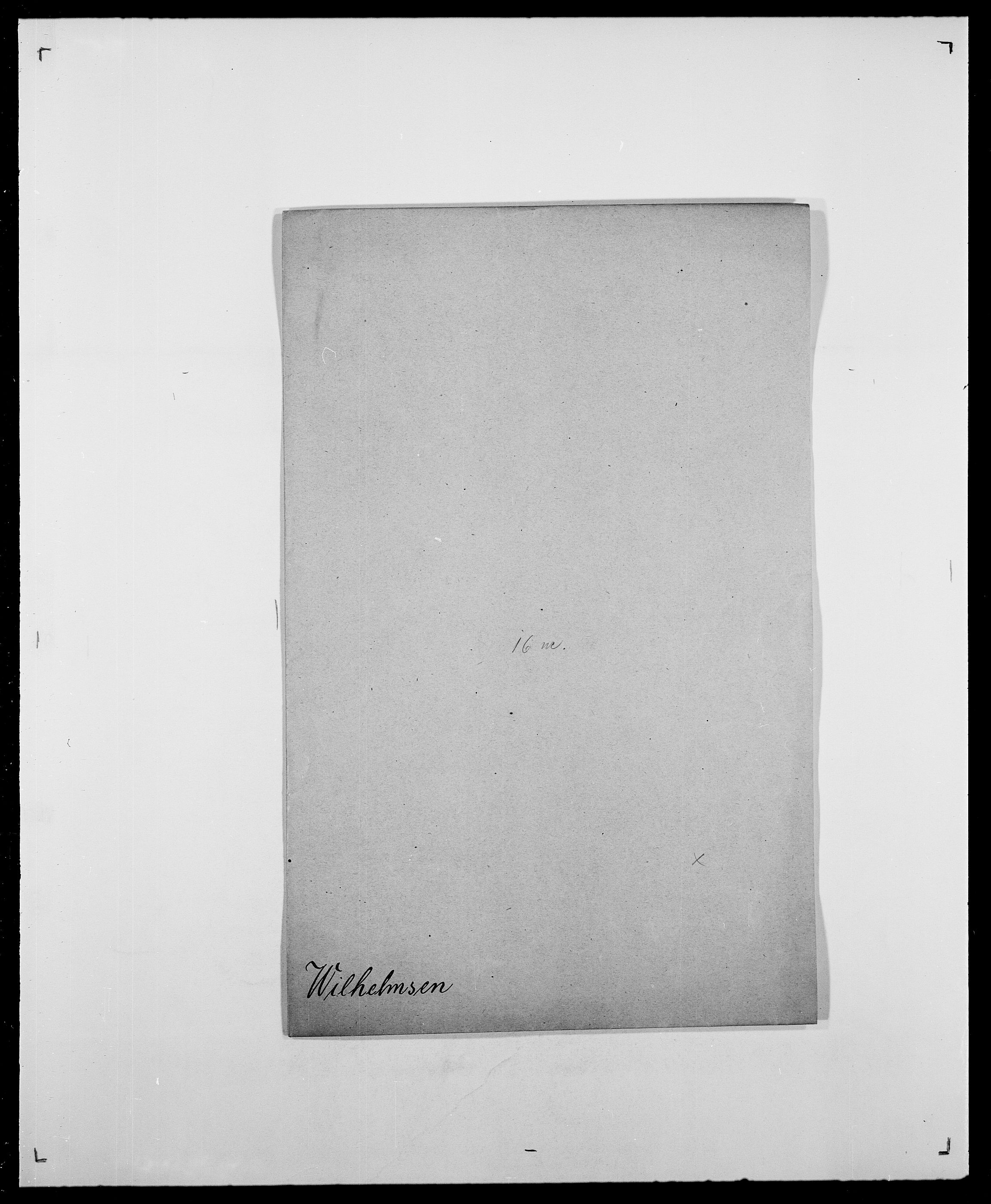 Delgobe, Charles Antoine - samling, AV/SAO-PAO-0038/D/Da/L0042: Vilain - Wulf, Wulff, se også Wolf, p. 34