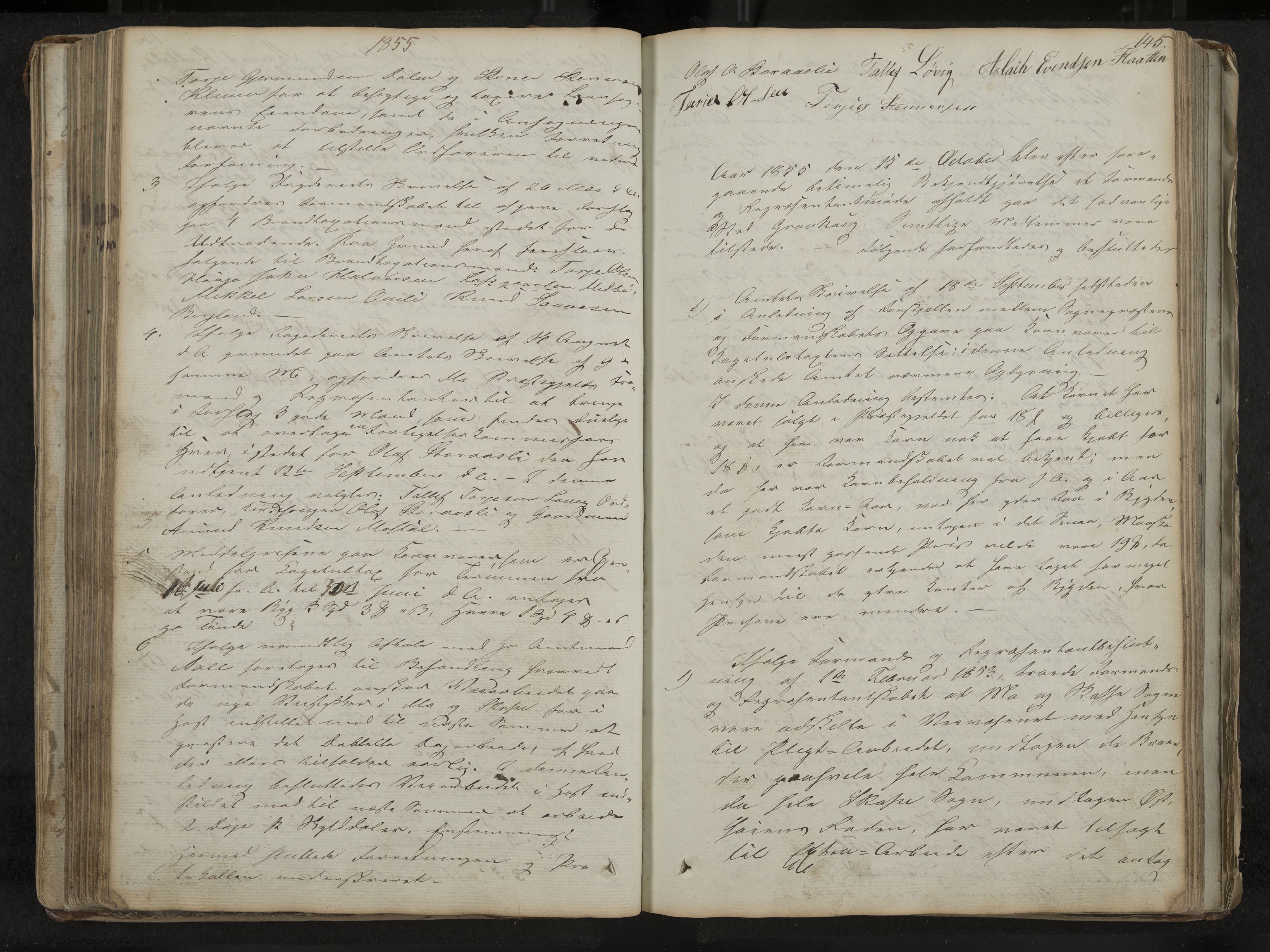 Mo formannskap og sentraladministrasjon, IKAK/0832021/A/L0001: Møtebok Mo og Skafså, 1837-1882, p. 145