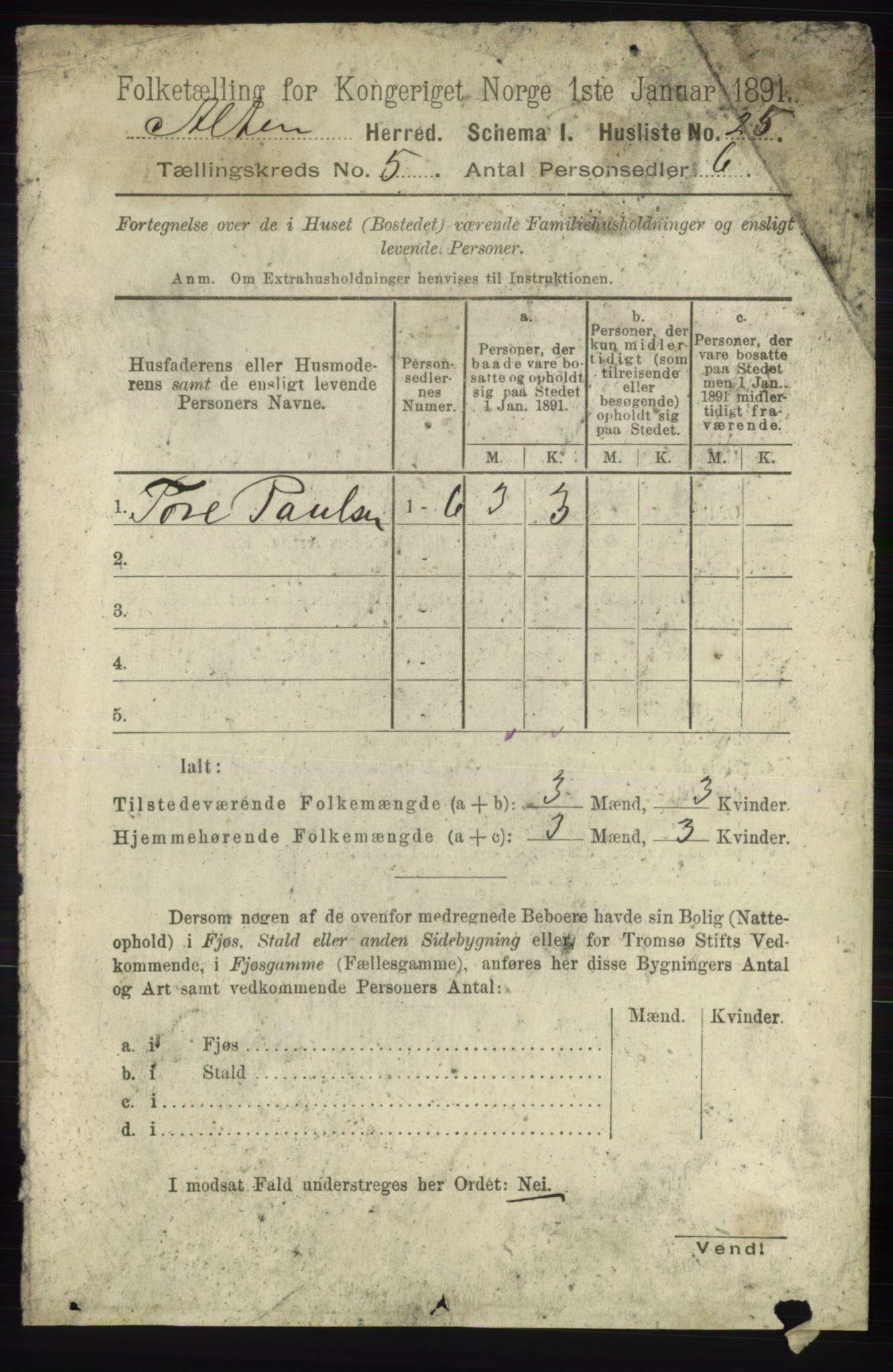 RA, 1891 census for 2012 Alta, 1891, p. 1645