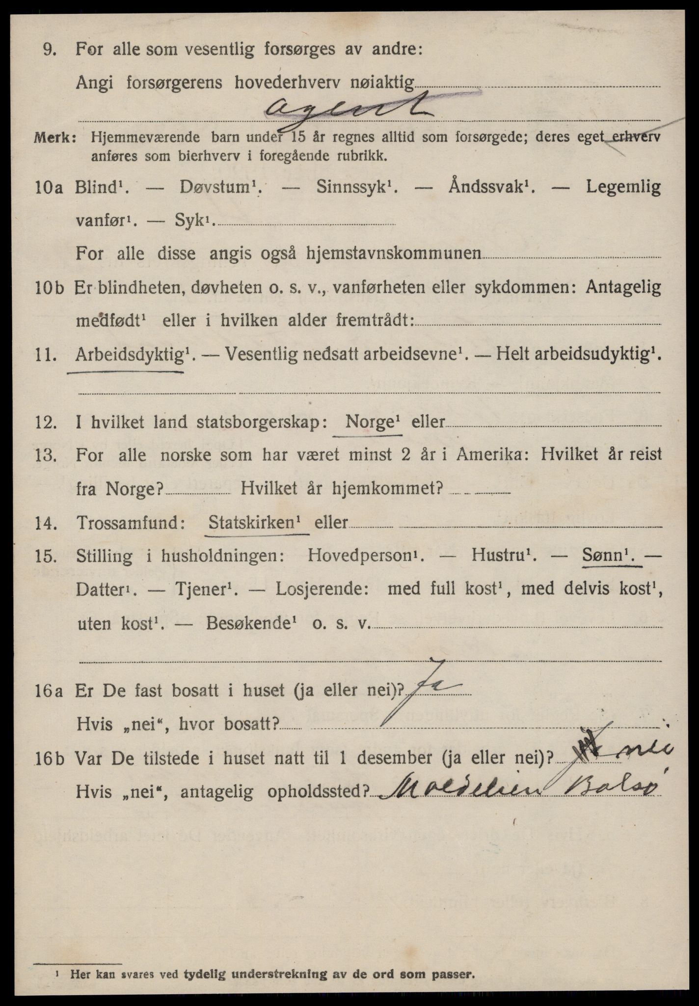 SAT, 1920 census for Molde, 1920, p. 3862