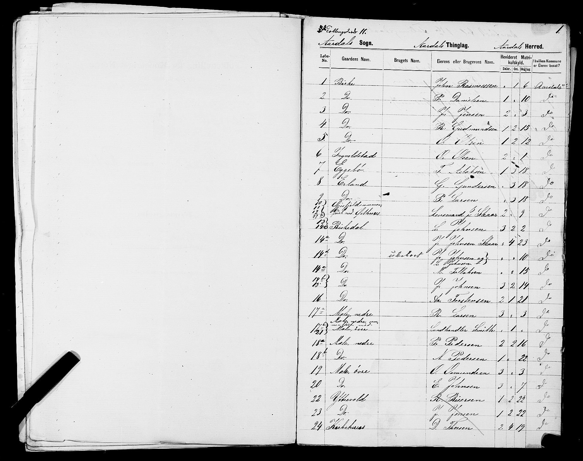 SAST, 1875 census for 1133P Hjelmeland, 1875, p. 60