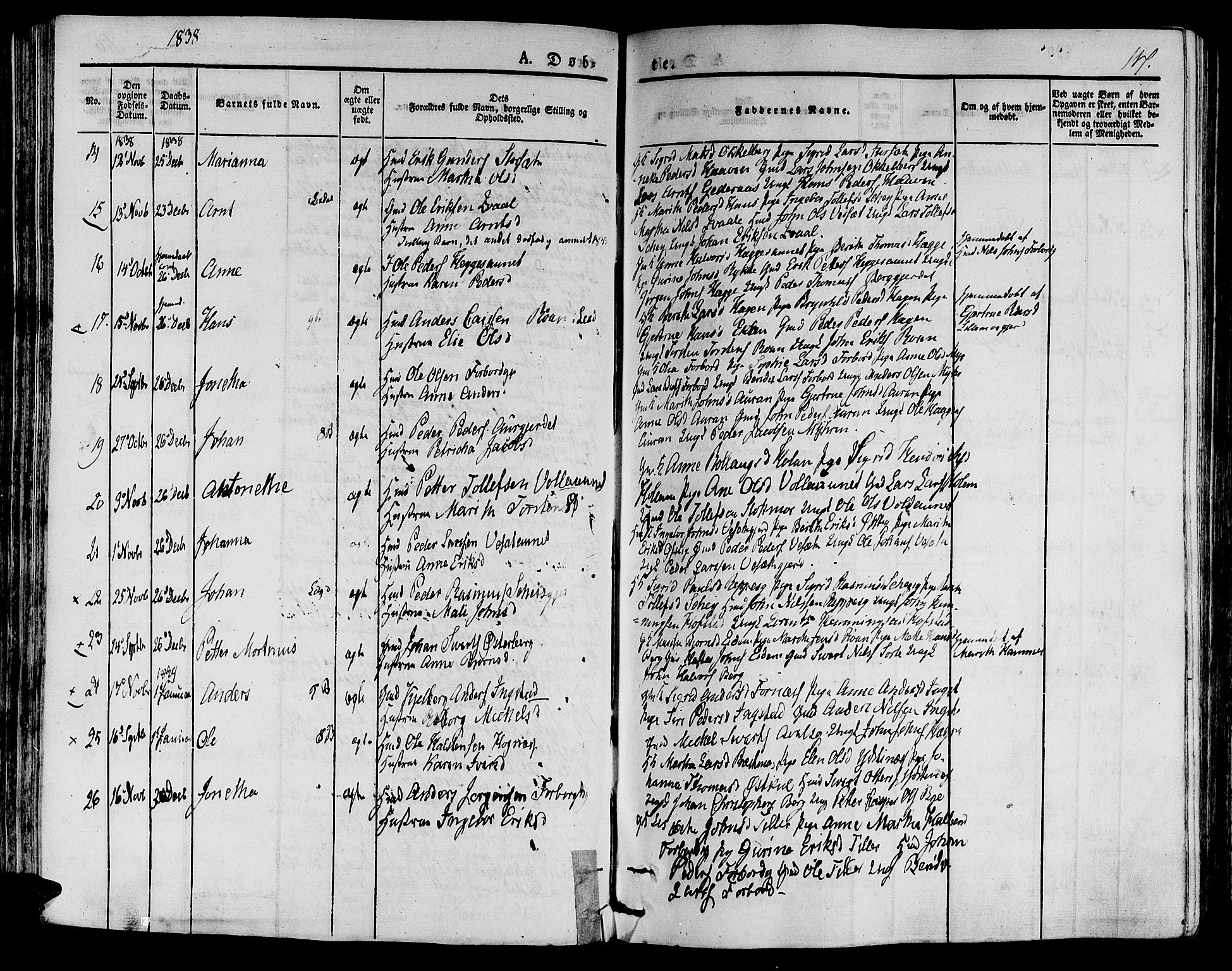 Ministerialprotokoller, klokkerbøker og fødselsregistre - Nord-Trøndelag, SAT/A-1458/709/L0071: Parish register (official) no. 709A11, 1833-1844, p. 117