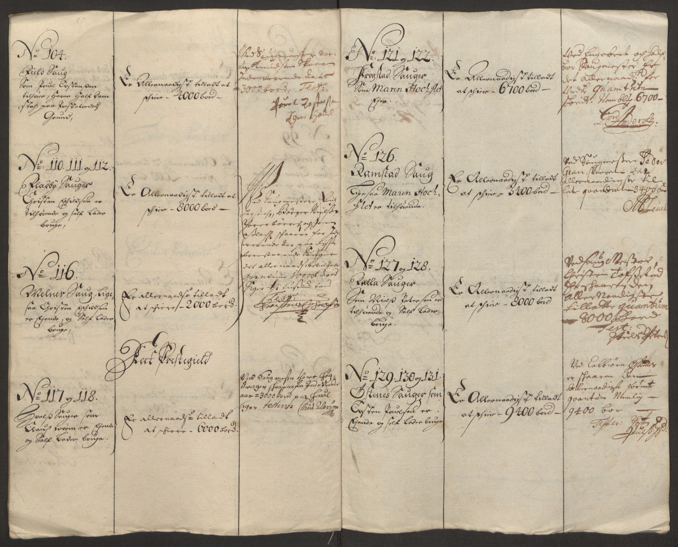 Rentekammeret inntil 1814, Reviderte regnskaper, Fogderegnskap, AV/RA-EA-4092/R11/L0575: Fogderegnskap Nedre Romerike, 1691, p. 131