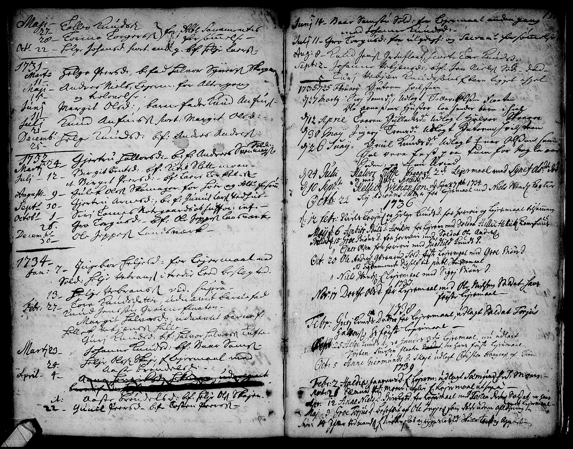 Rollag kirkebøker, SAKO/A-240/F/Fa/L0002: Parish register (official) no. I 2, 1714-1742, p. 175
