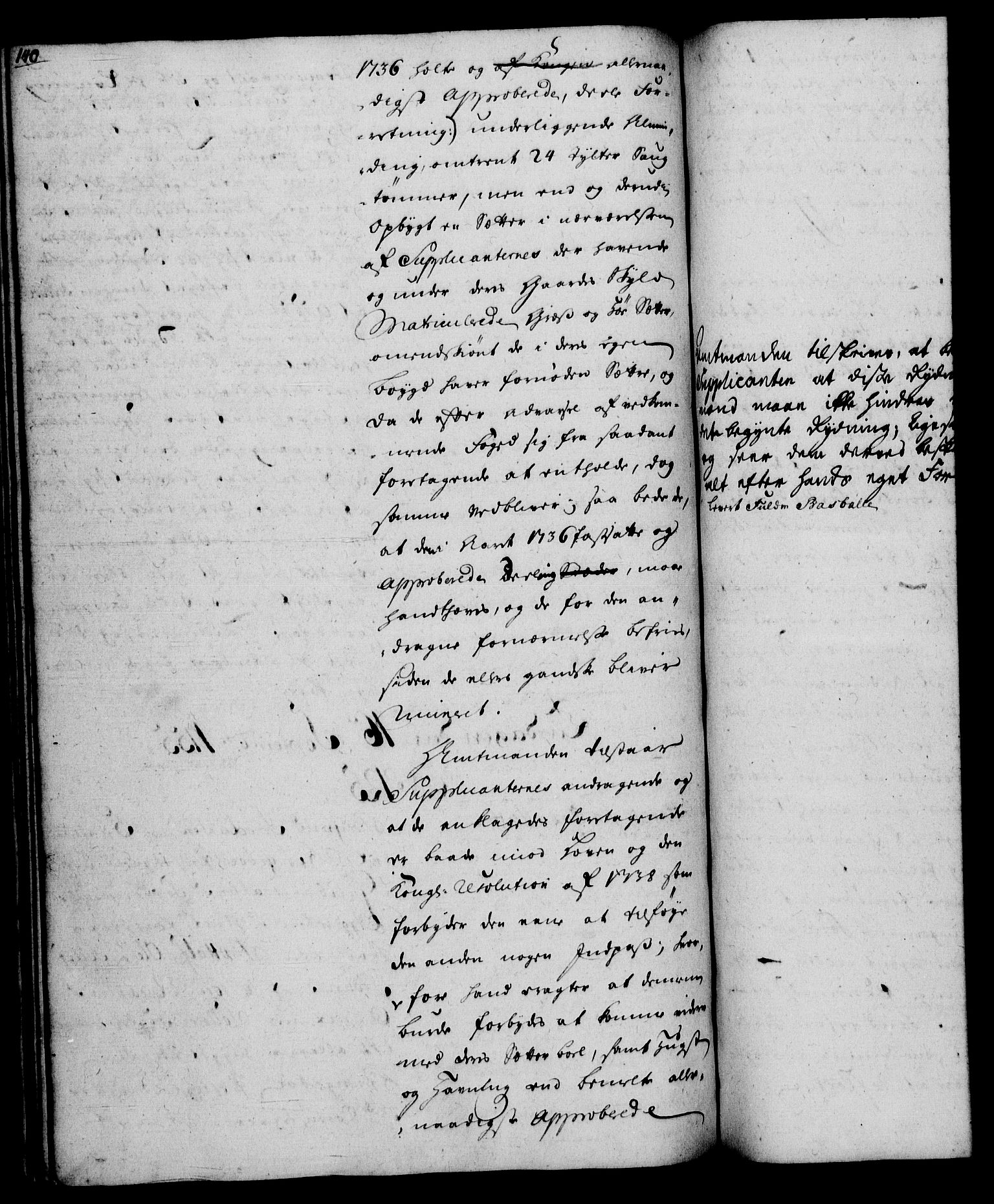 Rentekammeret, Kammerkanselliet, RA/EA-3111/G/Gh/Gha/L0033: Norsk ekstraktmemorialprotokoll (merket RK 53.78), 1755-1756, p. 140