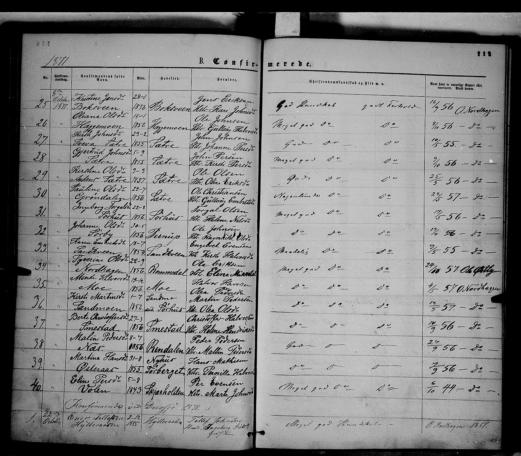 Trysil prestekontor, AV/SAH-PREST-046/H/Ha/Haa/L0006: Parish register (official) no. 6, 1866-1873, p. 112