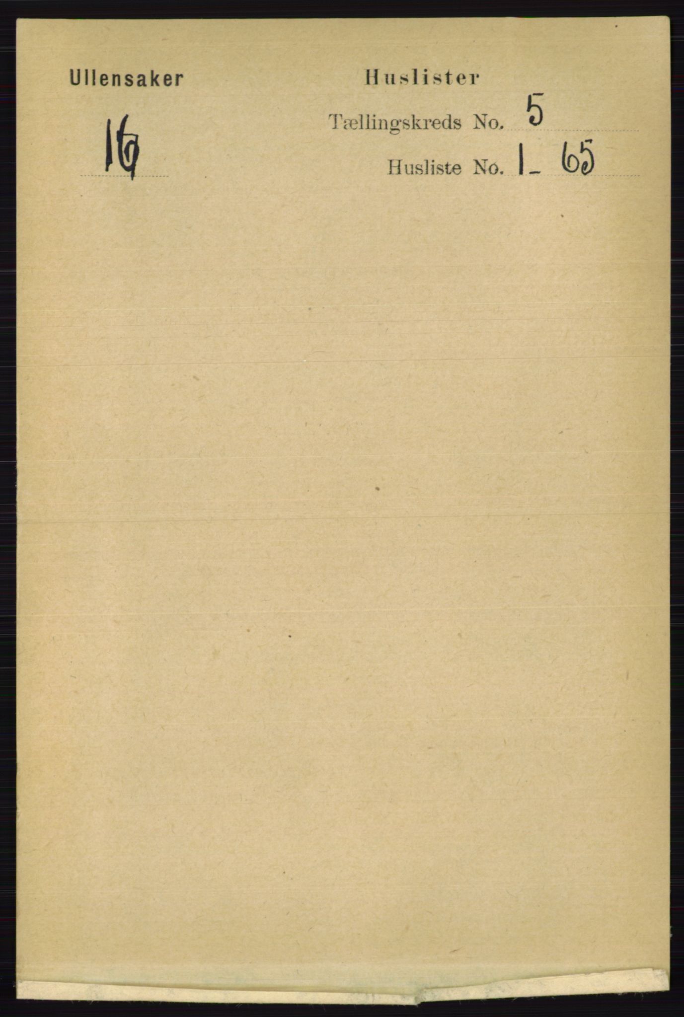 RA, 1891 census for 0235 Ullensaker, 1891, p. 2027