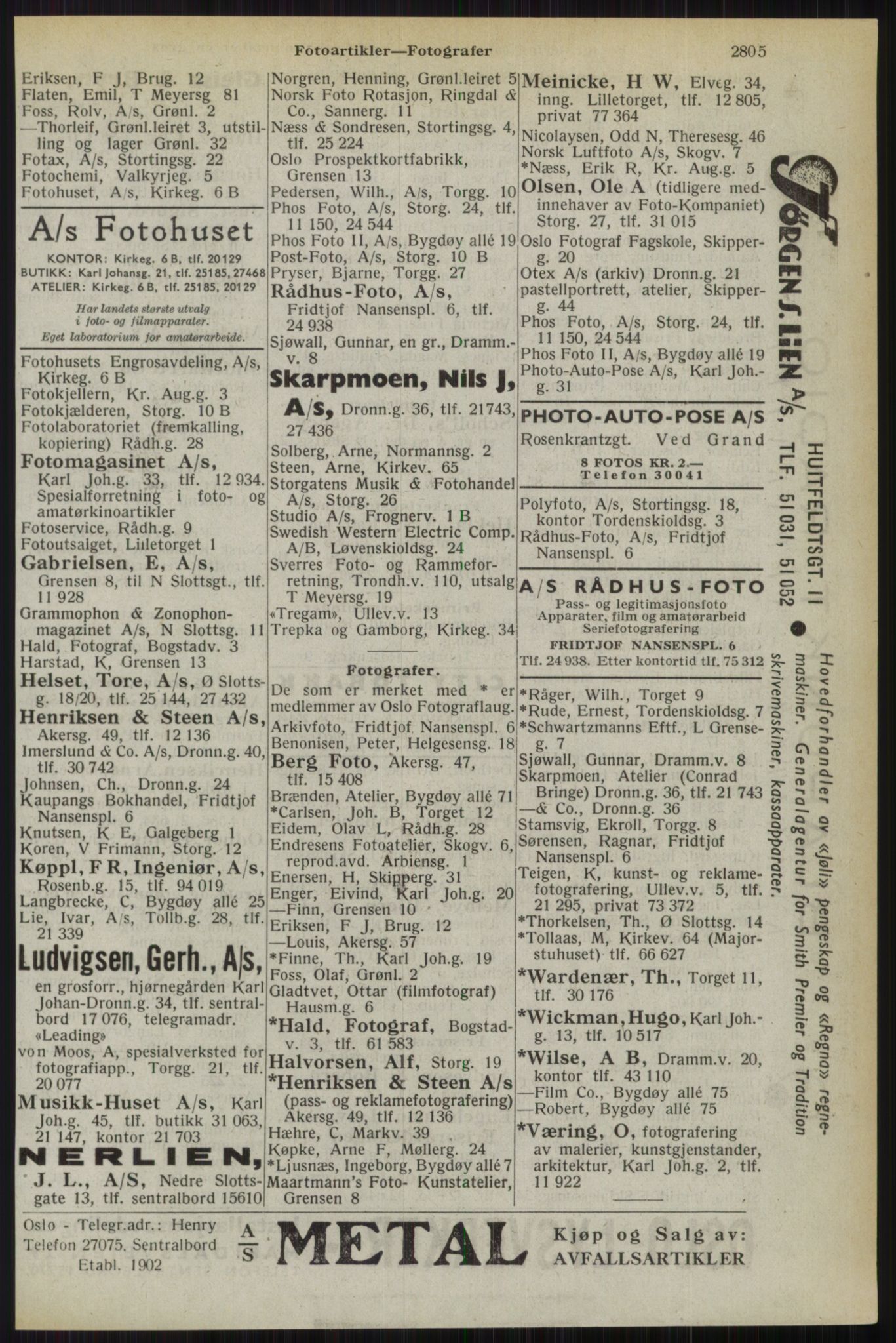 Kristiania/Oslo adressebok, PUBL/-, 1944, p. 2805
