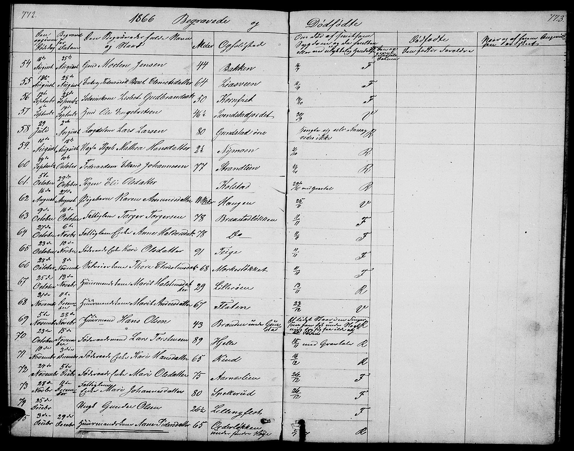 Ringebu prestekontor, AV/SAH-PREST-082/H/Ha/Hab/L0003: Parish register (copy) no. 3, 1854-1866, p. 772-773