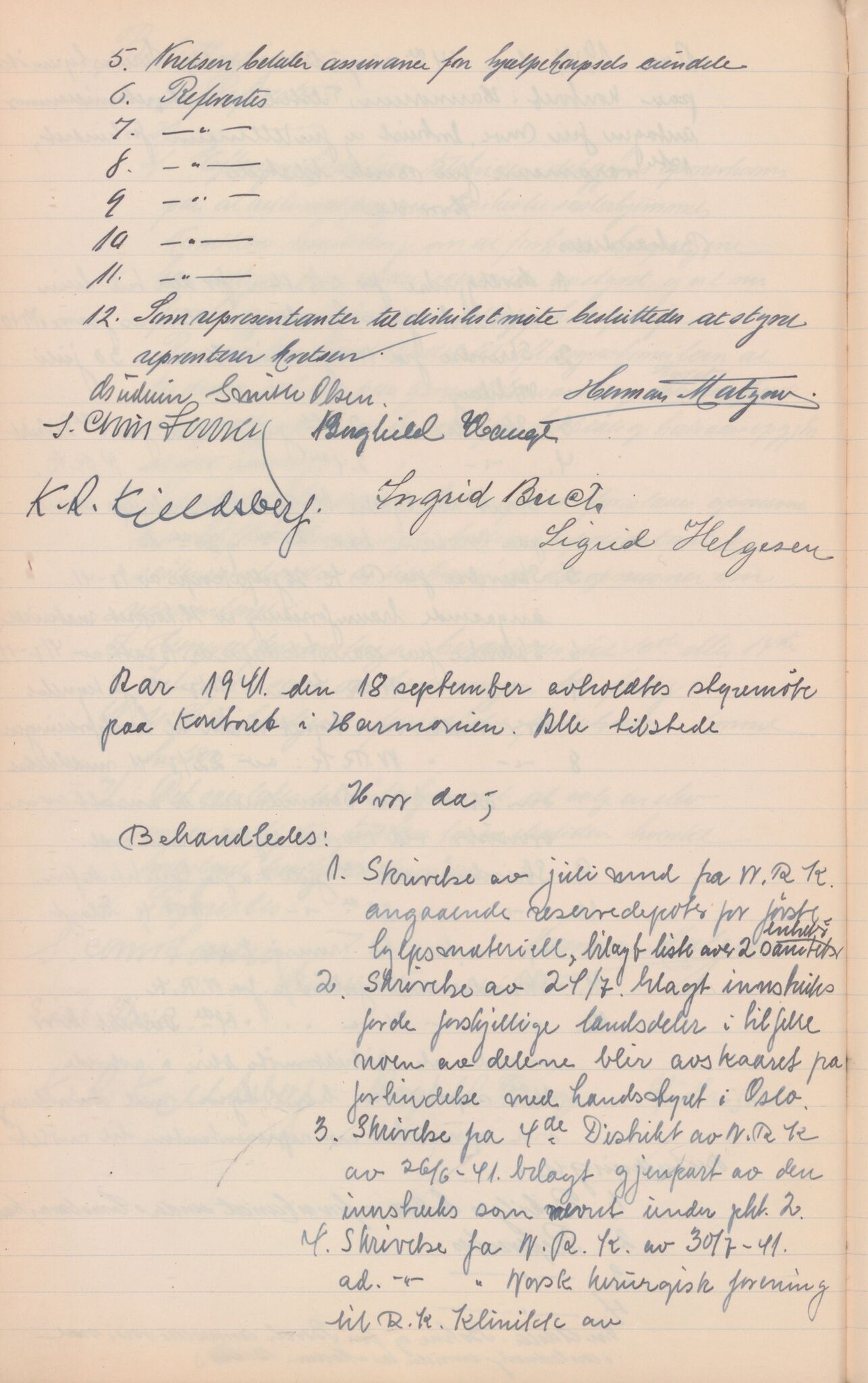 Trondheim Røde Kors, TRKO/PA-1204/A/Aa/L0002: Møtebok, 1929-1942, p. 242