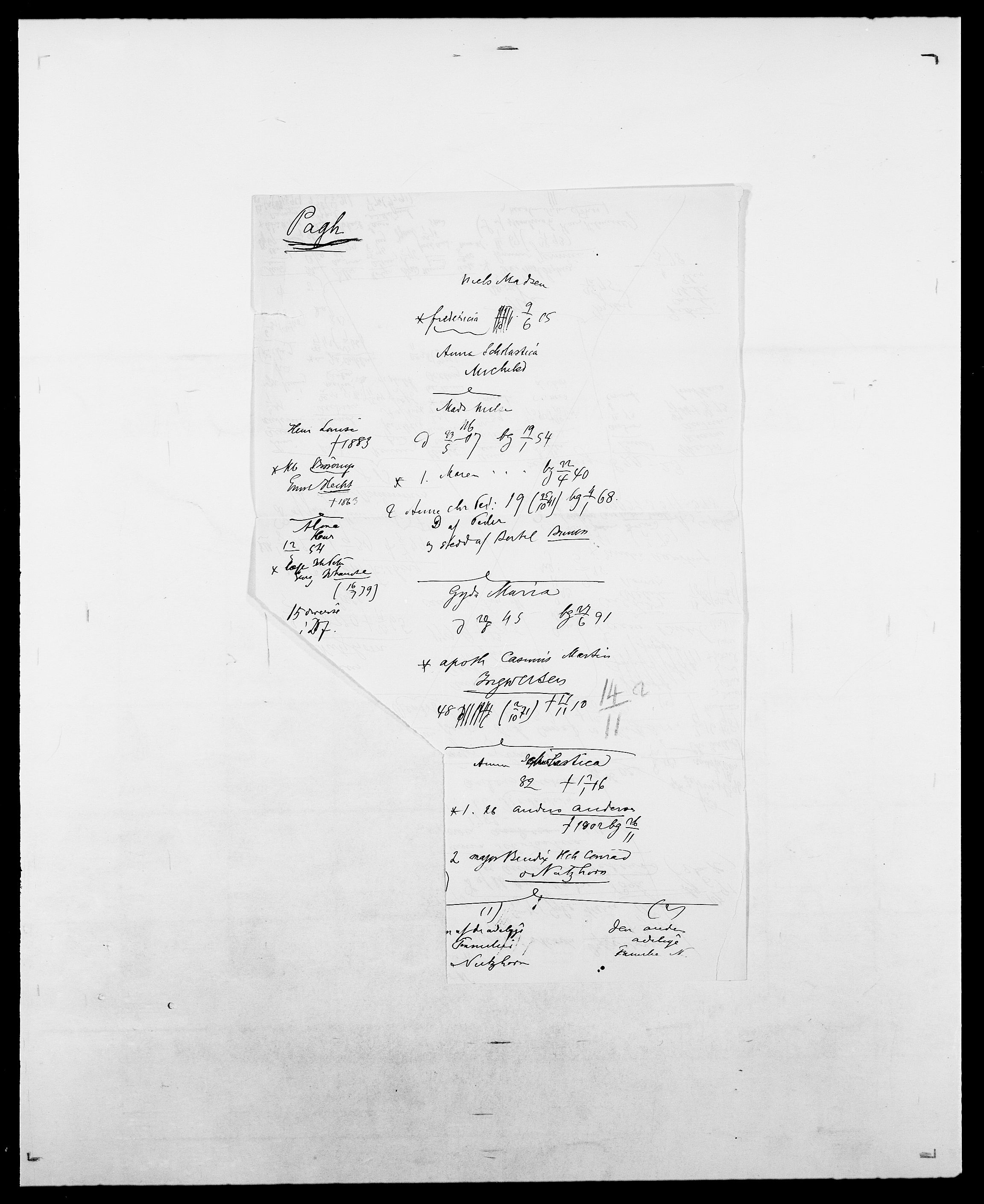 Delgobe, Charles Antoine - samling, AV/SAO-PAO-0038/D/Da/L0030: Paars - Pittelkov, p. 56