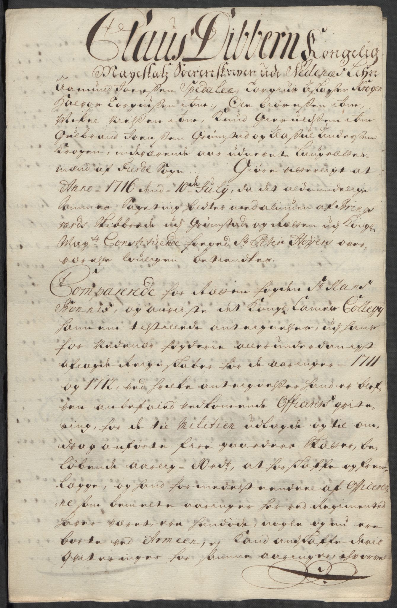 Rentekammeret inntil 1814, Reviderte regnskaper, Fogderegnskap, AV/RA-EA-4092/R39/L2320: Fogderegnskap Nedenes, 1712, p. 568