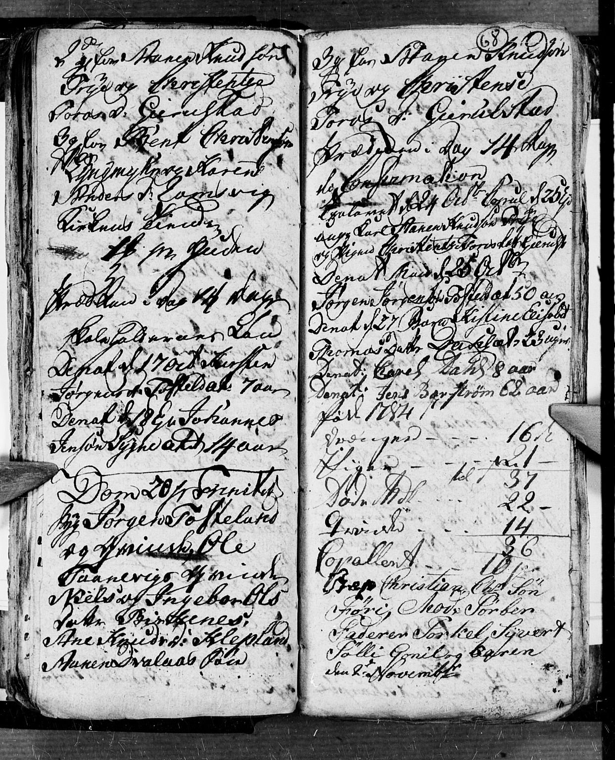 Søgne sokneprestkontor, AV/SAK-1111-0037/F/Fb/Fbb/L0001: Parish register (copy) no. B 1, 1779-1802, p. 68