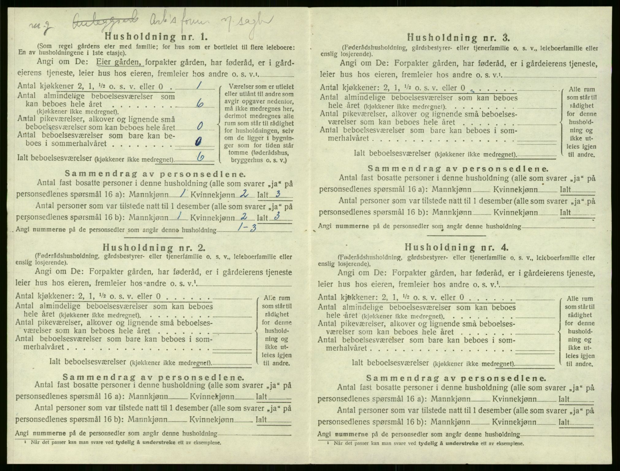 SAKO, 1920 census for Lier, 1920, p. 2229