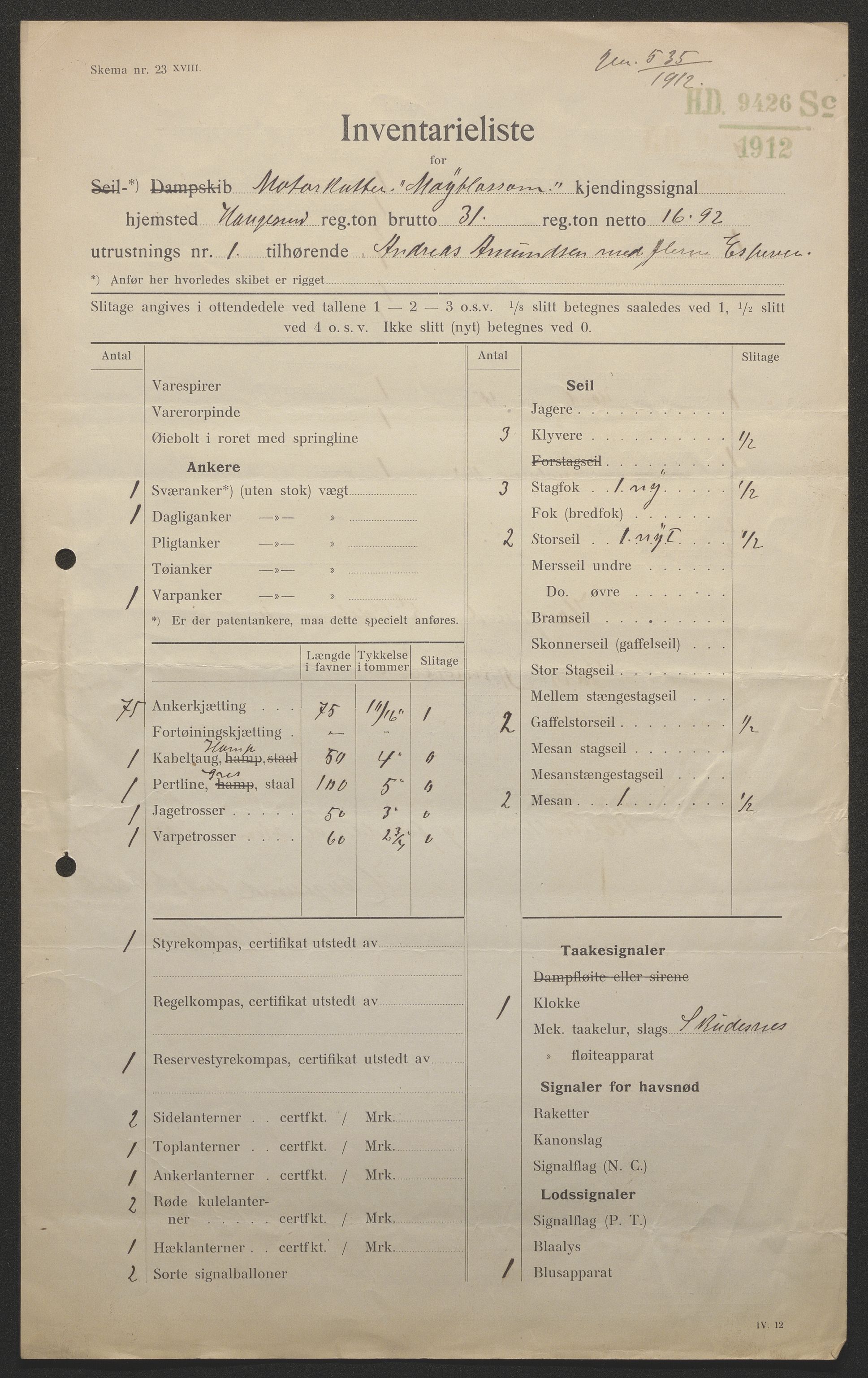 Sjøfartsdirektoratet med forløpere, skipsmapper slettede skip, RA/S-4998/F/Fa/L0483: --, 1874-1933, p. 380