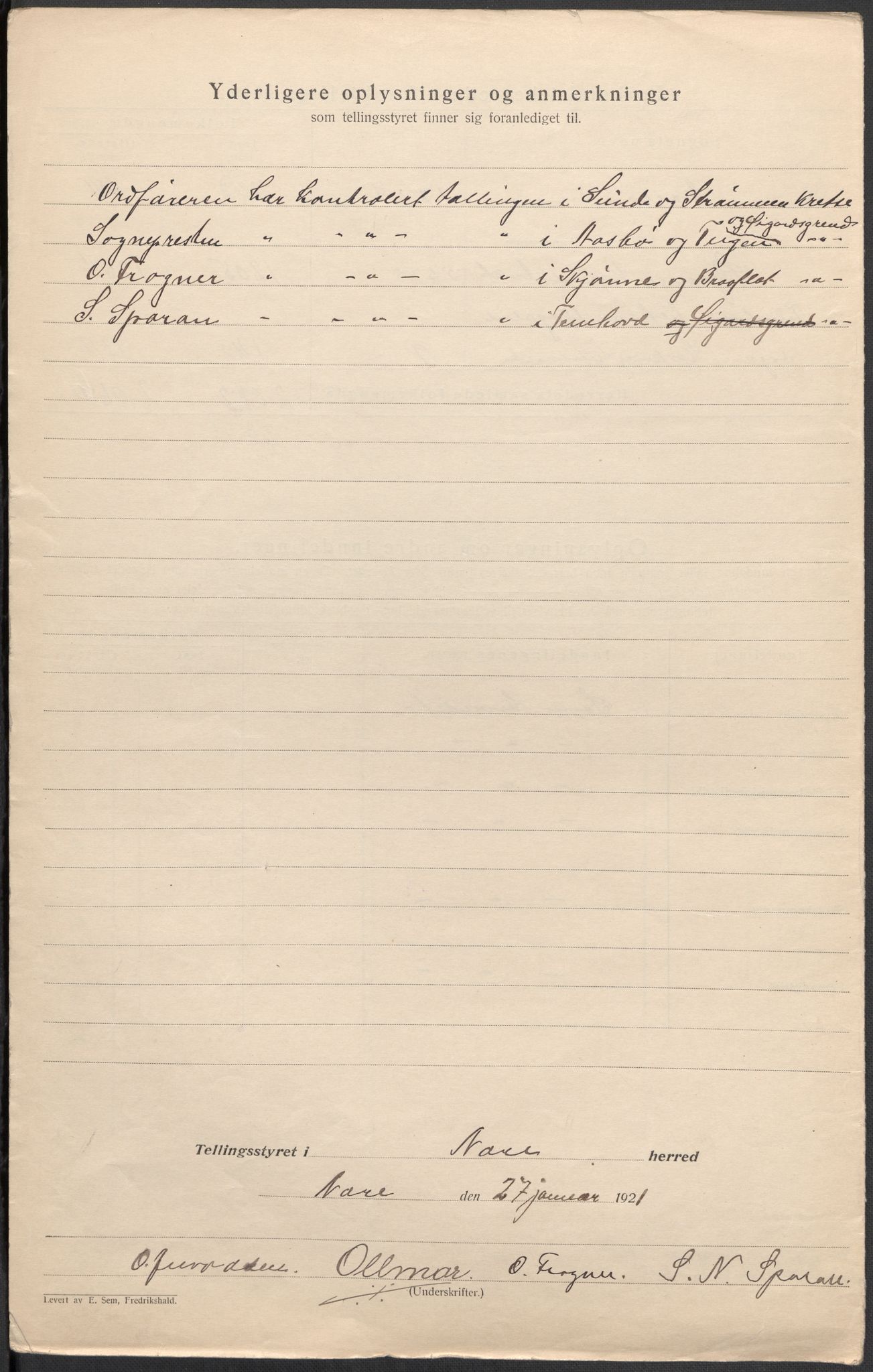 SAKO, 1920 census for Nore, 1920, p. 4