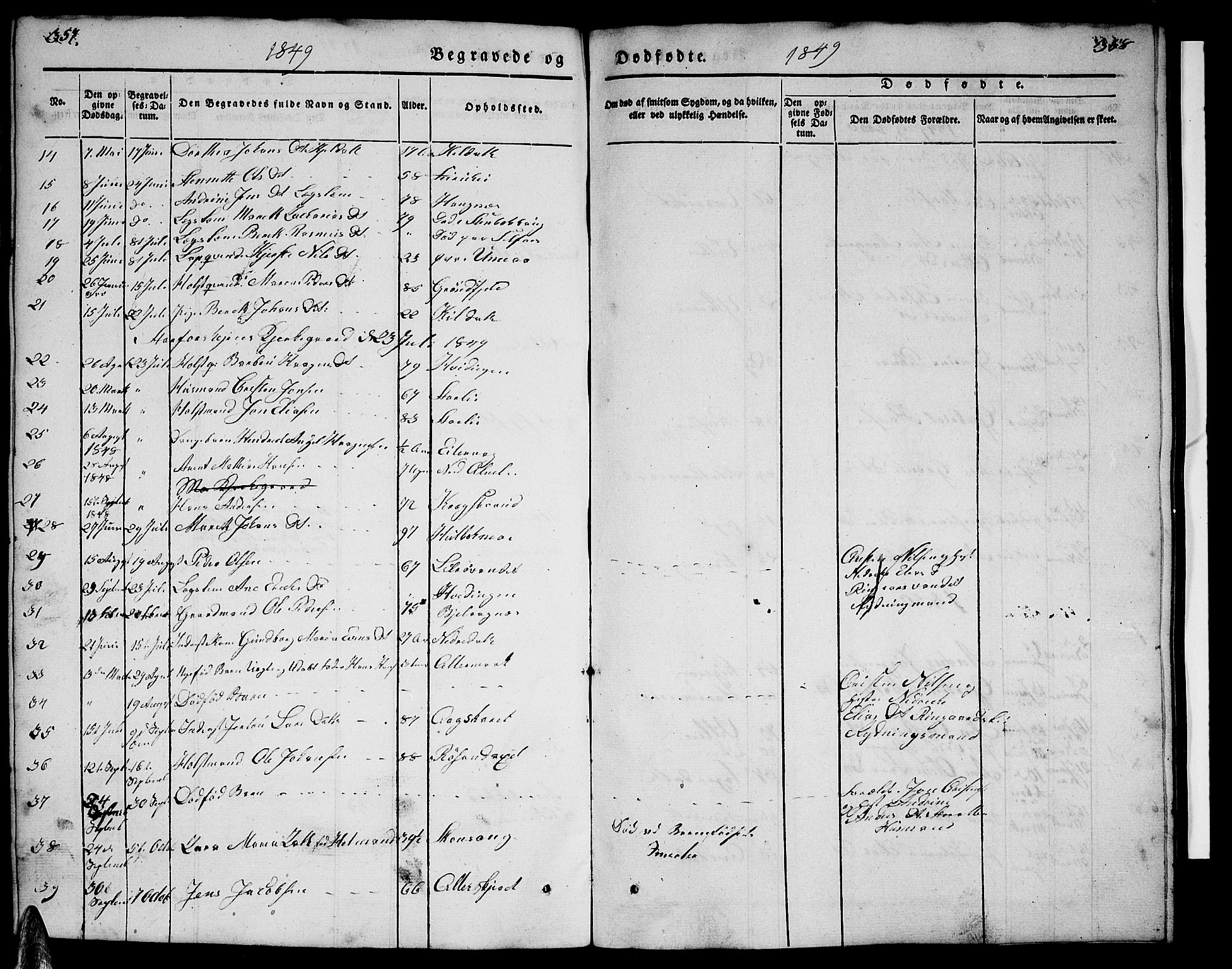 Ministerialprotokoller, klokkerbøker og fødselsregistre - Nordland, SAT/A-1459/827/L0413: Parish register (copy) no. 827C02, 1842-1852, p. 357-358