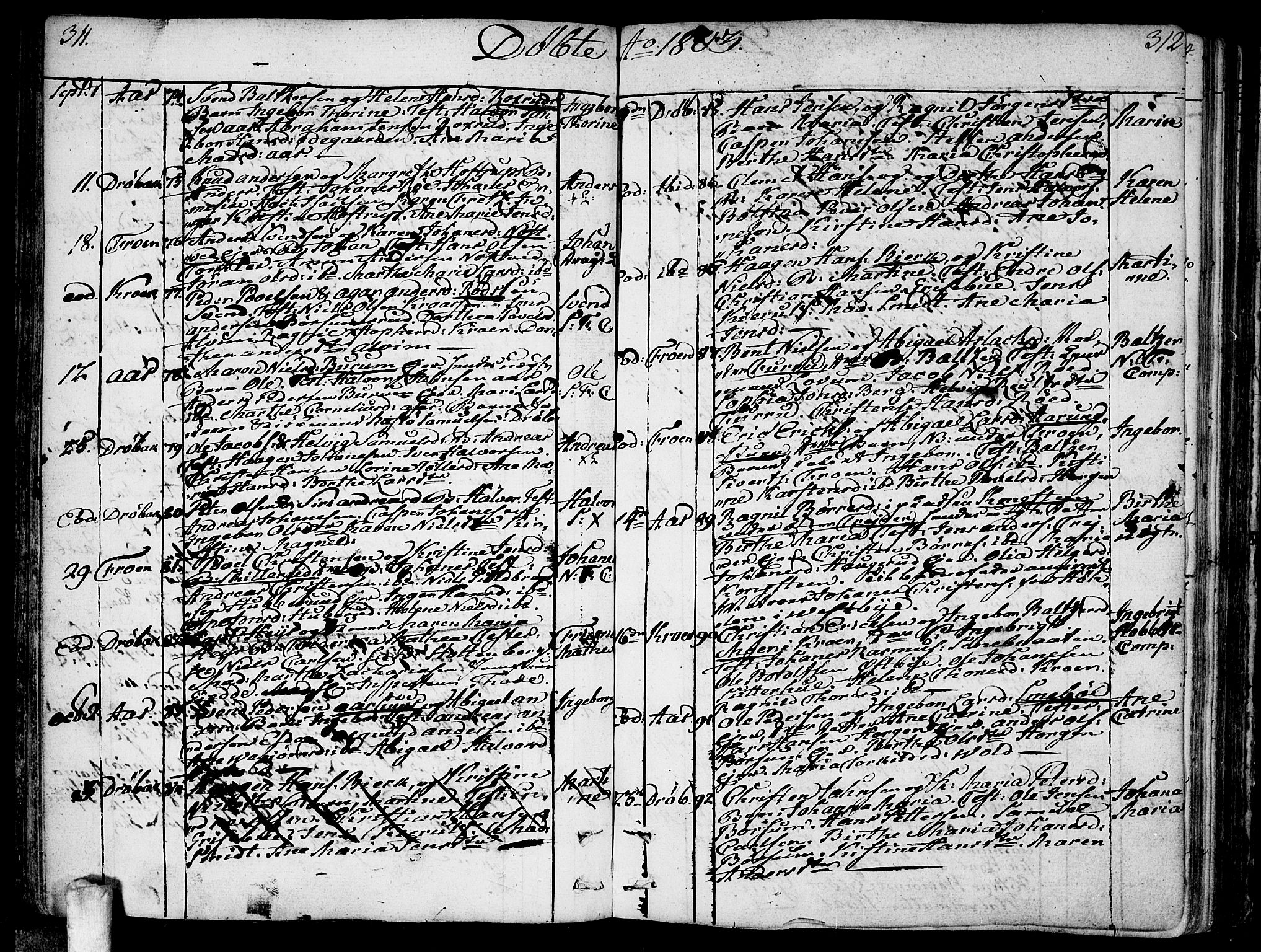 Ås prestekontor Kirkebøker, SAO/A-10894/F/Fa/L0002: Parish register (official) no. I 2, 1778-1813, p. 311-312