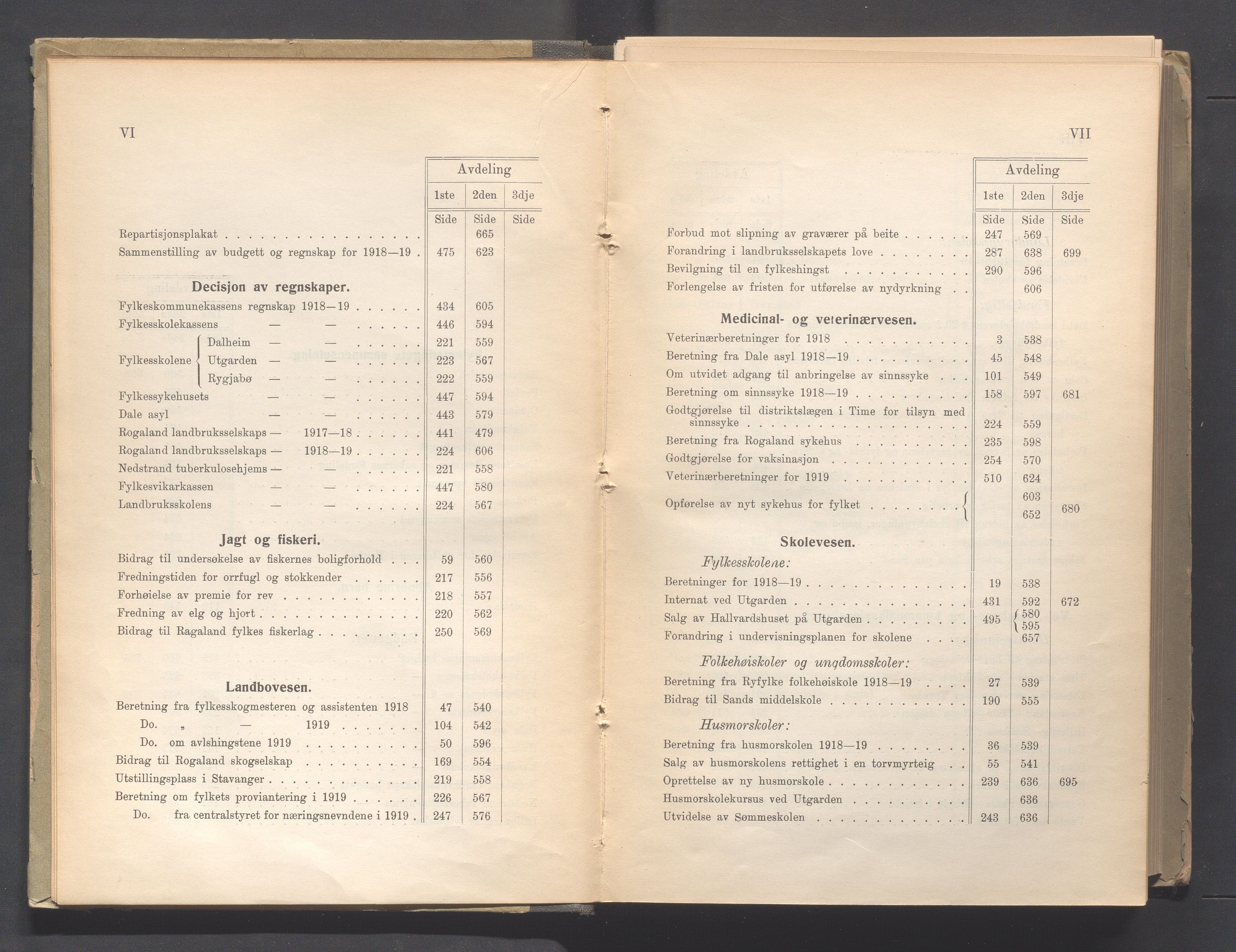 Rogaland fylkeskommune - Fylkesrådmannen , IKAR/A-900/A, 1920, p. 6