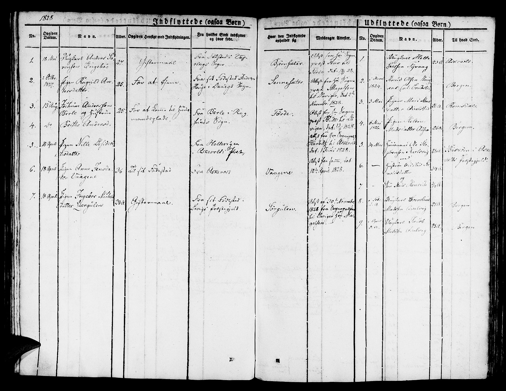 Kinn sokneprestembete, SAB/A-80801/H/Haa/Haaa/L0004/0002: Parish register (official) no. A 4II, 1822-1840, p. 5