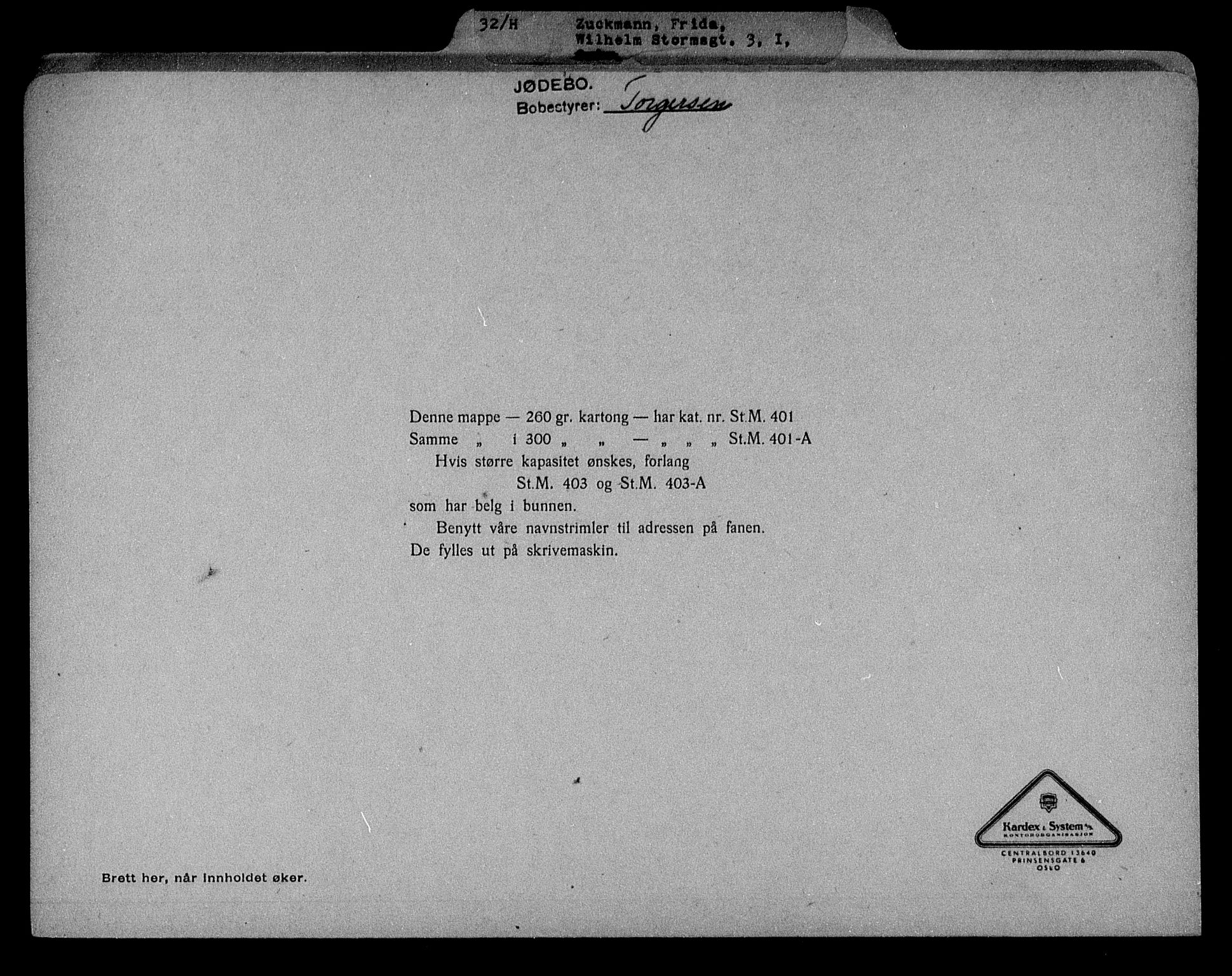 Justisdepartementet, Tilbakeføringskontoret for inndratte formuer, RA/S-1564/H/Hc/Hcd/L1009: --, 1945-1947, p. 10