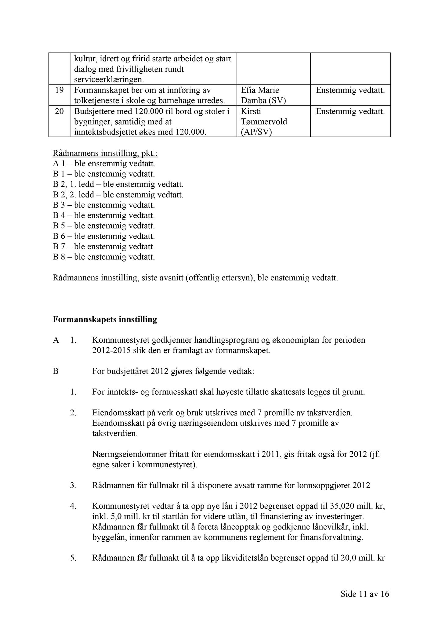 Klæbu Kommune, TRKO/KK/02-FS/L004: Formannsskapet - Møtedokumenter, 2011, p. 3027