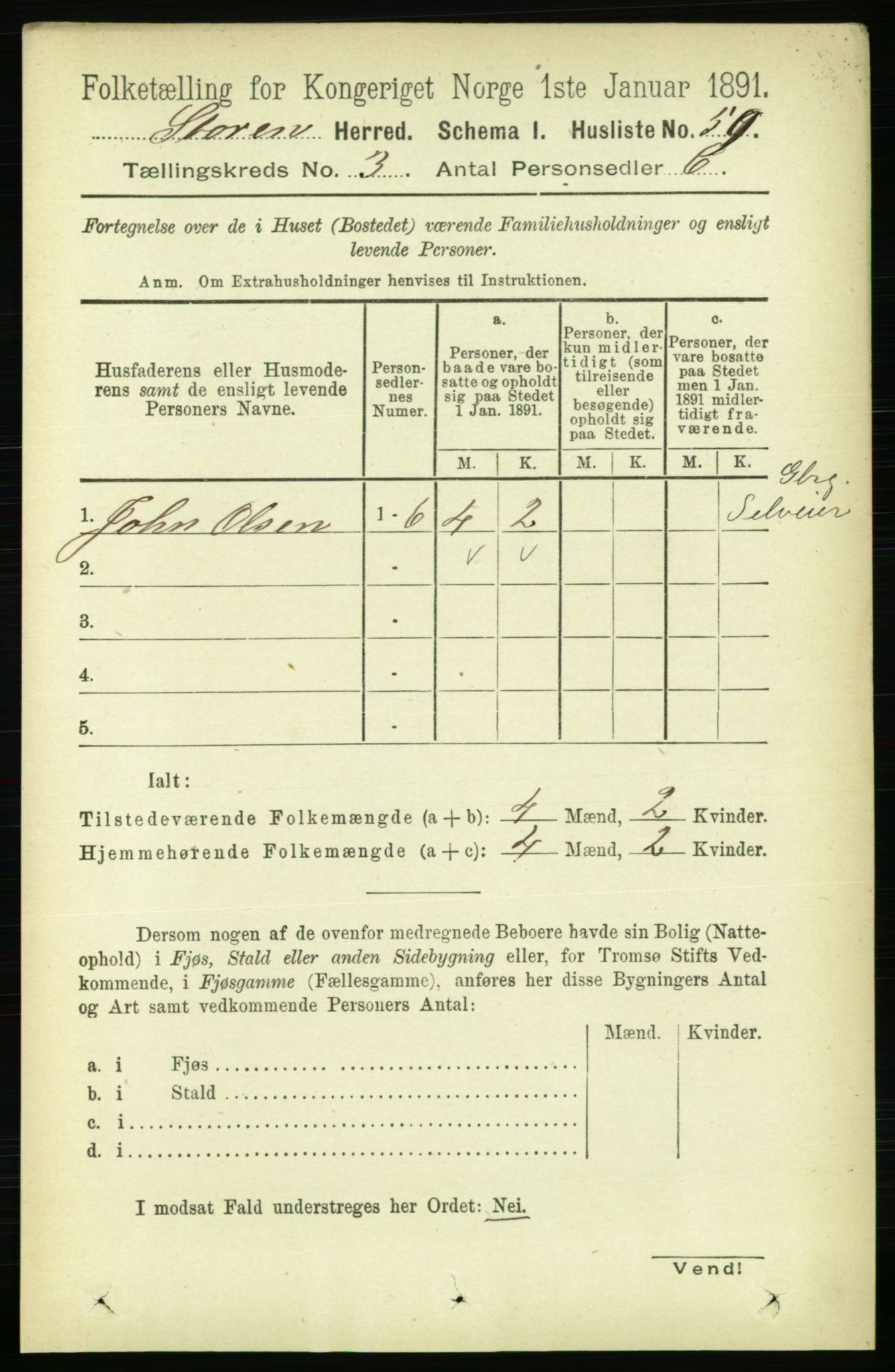 RA, 1891 census for 1648 Støren, 1891, p. 782